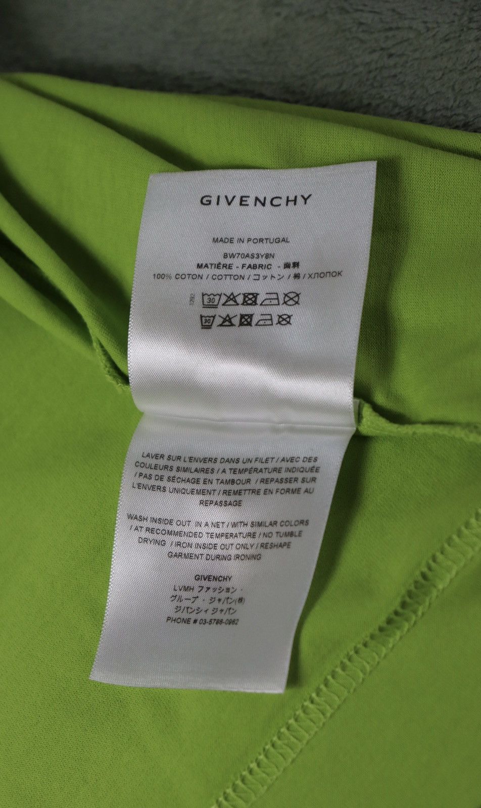 Givenchy Givenchy Reverse Logo T-Shirt Lime Green XS Made in Portugal Size US XS / EU 42 / 0 - 11 Thumbnail