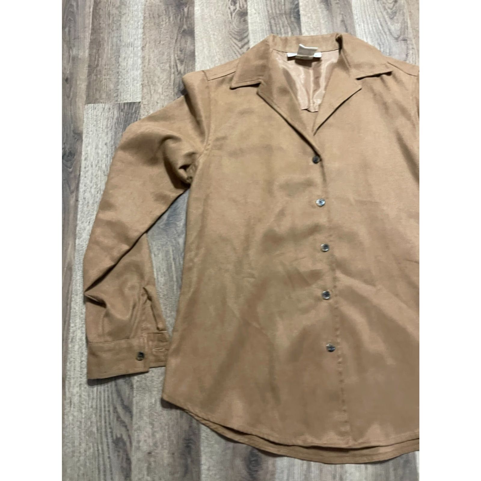 Evan Picone Evan Picone Shirt Women's Size Small Brown Button Up Long Sleeve Vintage No Size S / US 4 / IT 40 - 3 Thumbnail
