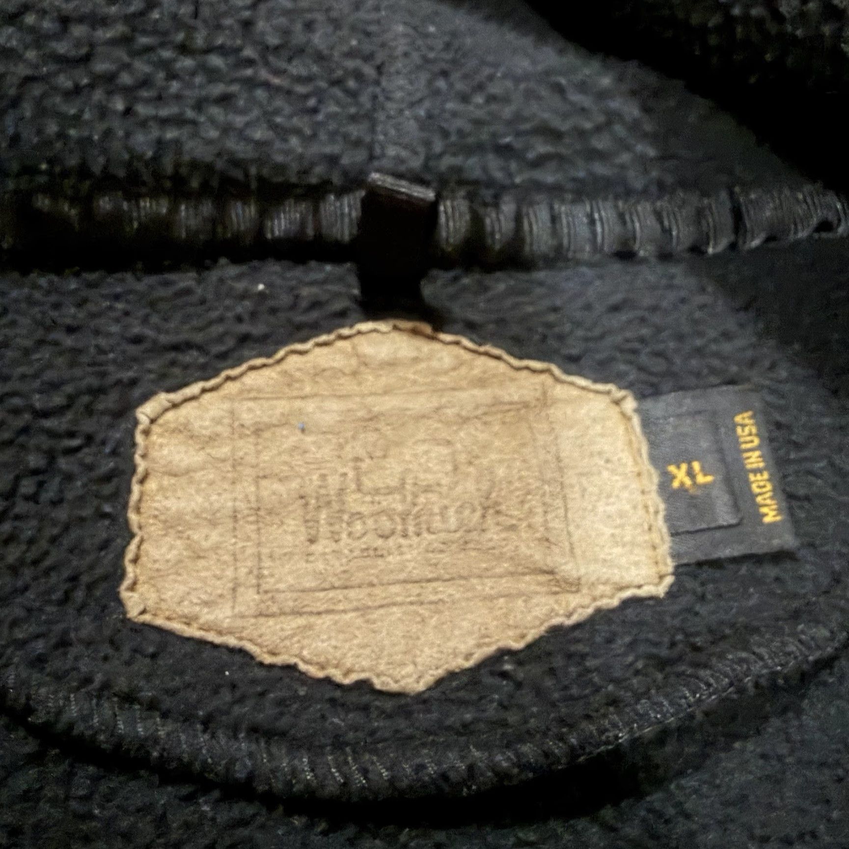 Vintage VINTAGE Woolrich Fleece Jacket Hooded Mens XL Black Full Zip Made in USA Shirt Jacket Mens XL Black Woolrich Fleece Full Zip USA Vintage Size US XL / EU 56 / 4 - 5 Thumbnail