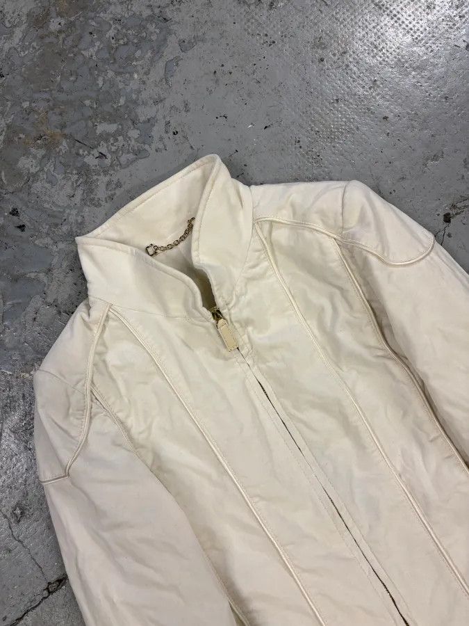 Gucci 2000s Gucci Beige Lady Cotton Jacket Size M / US 6-8 / IT 42-44 - 3 Thumbnail