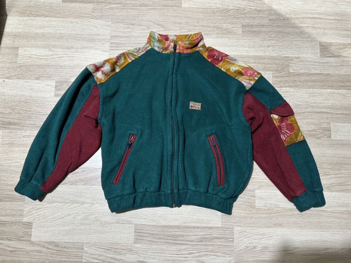 Polartec Think Pink polarlite fleece jacket vintage Size US M / EU 48-50 / 2 - 2 Thumbnail