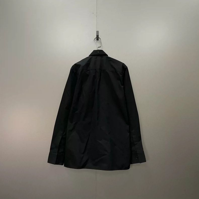 Givenchy Givenchy Size37 Black Belted Long Sleeve Shirt Size US M / EU 48-50 / 2 - 2 Thumbnail