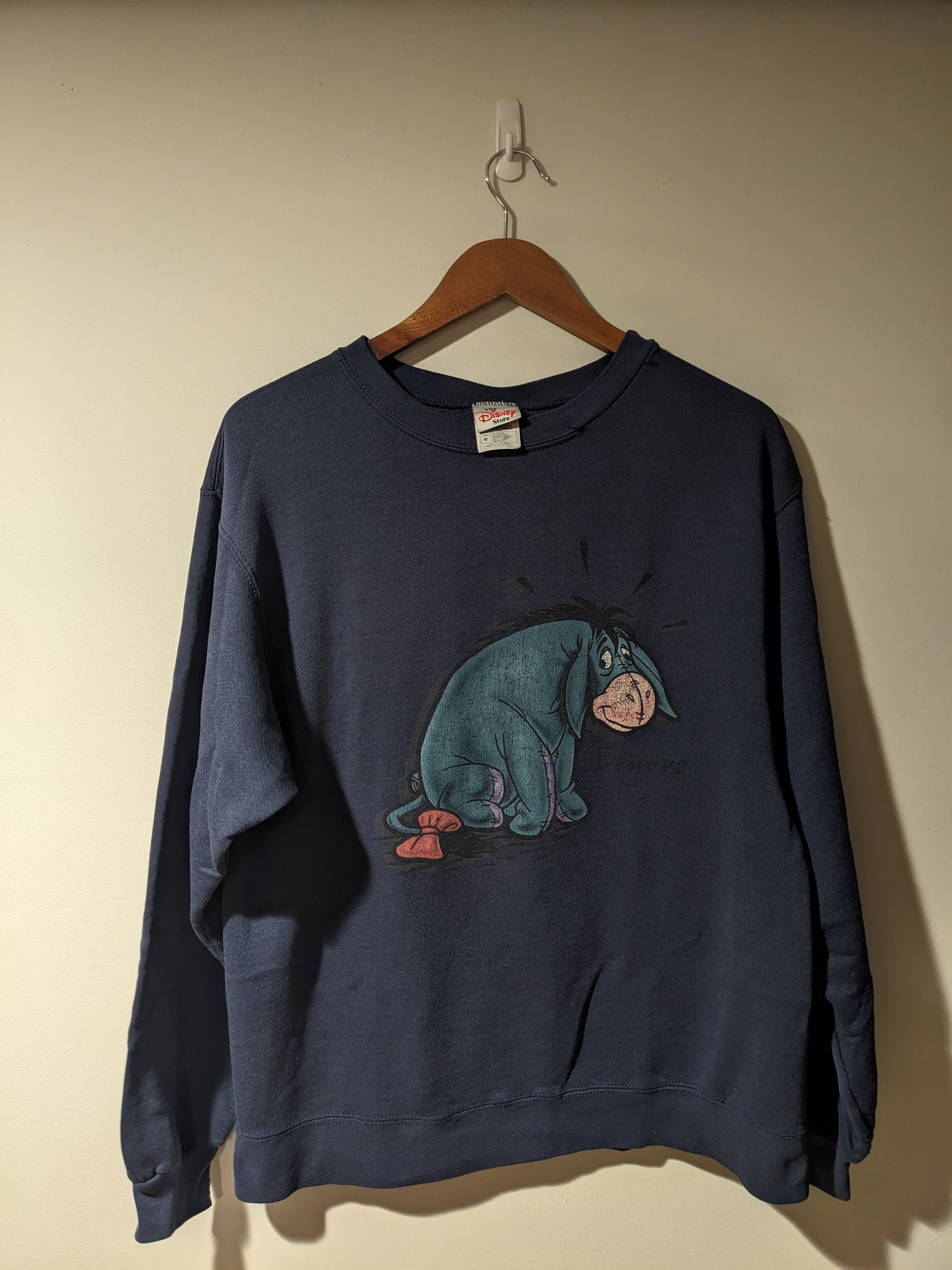 Disney × Vintage Vintage 90s Winnie the Pooh Eeyore Disney Medium Sweatshirt Size US M / EU 48-50 / 2 - 1 Thumbnail