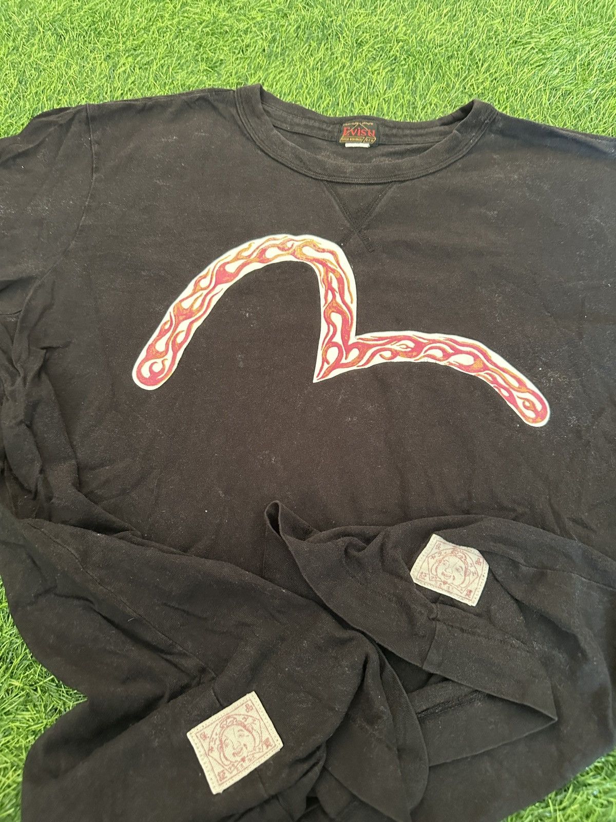 Evisu Vintage evisu flame tee shirt size XXL Size XXL / US 16-18 / IT 52-54 - 3 Thumbnail