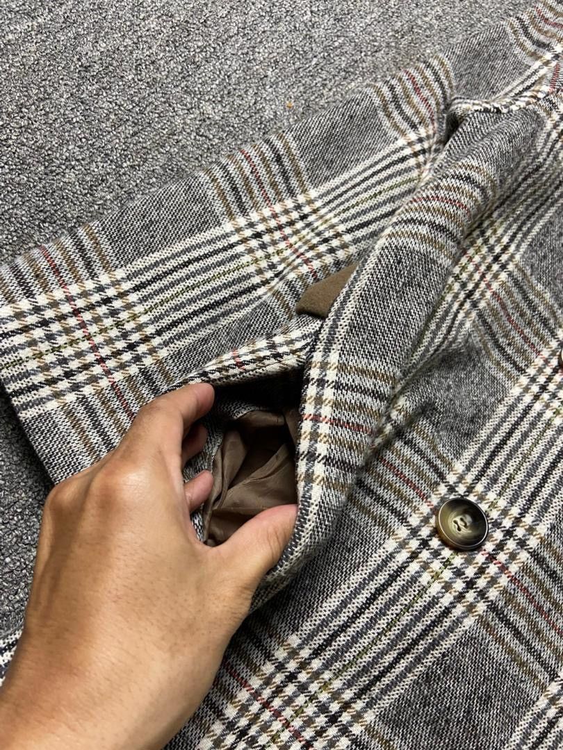 Japanese Brand ECLIN Brand Split Design Double Breasted Coat (183) Size ONE SIZE - 8 Thumbnail