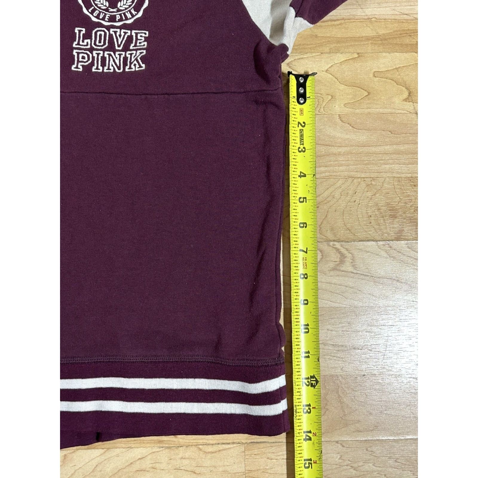 Victoria's Secret **Victoria's Secret PINK 1/4 Zip Maroon Sweatshirt** User: Victoria's Secret PINK 1/4 Zip Maroon Sweatshirt Medium Size M / US 6-8 / IT 42-44 - 4 Thumbnail