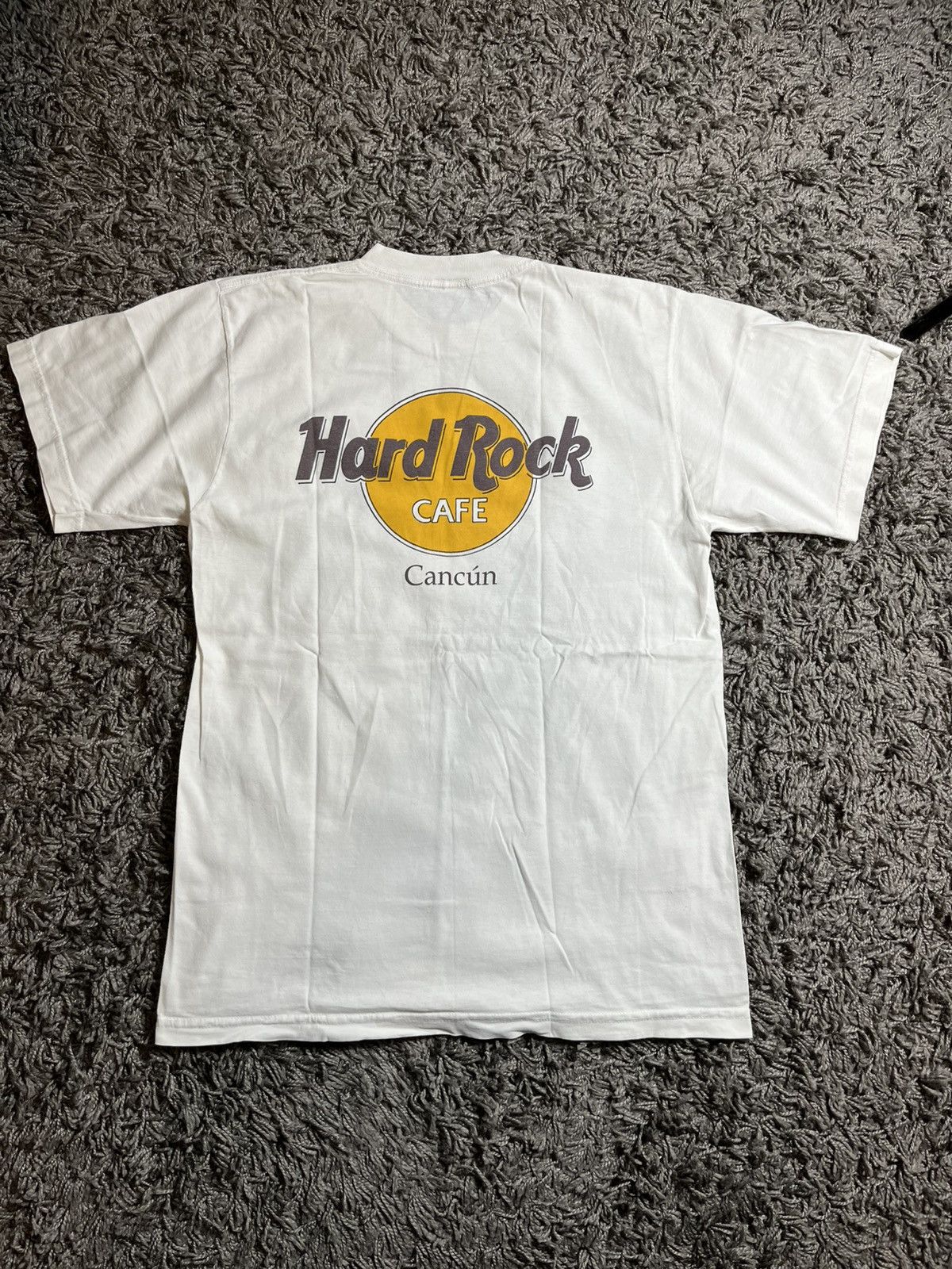 Hard Rock Cafe VINTAGE 90s HARD ROCK CAFE CANCUN COTTON FADED T-SHIRT Size US L / EU 52-54 / 3 - 1 Thumbnail