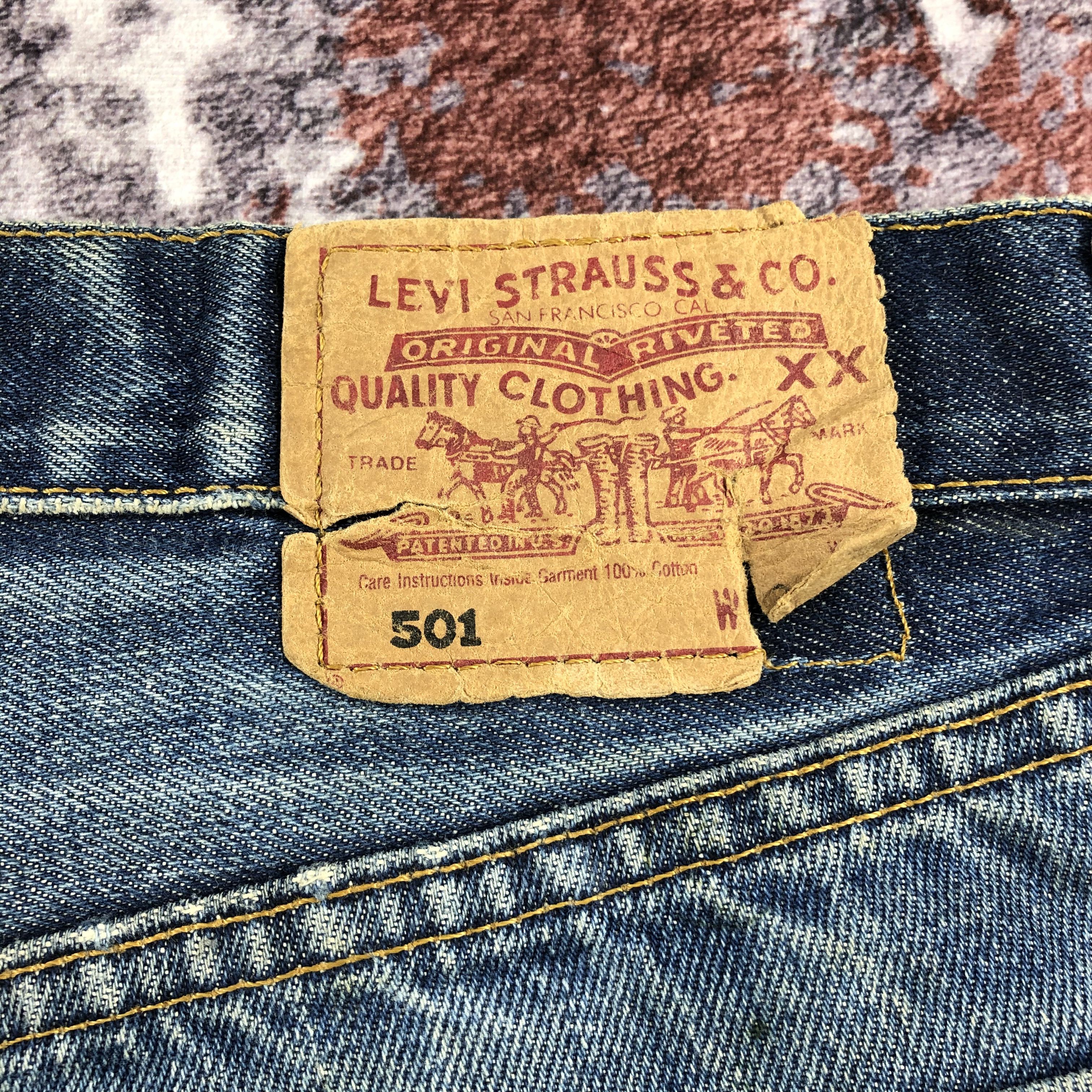 Levi's Vintage 90s Distress Levis 501 Jeans-JM2388 Size US 36 / EU 52 - 10 Thumbnail