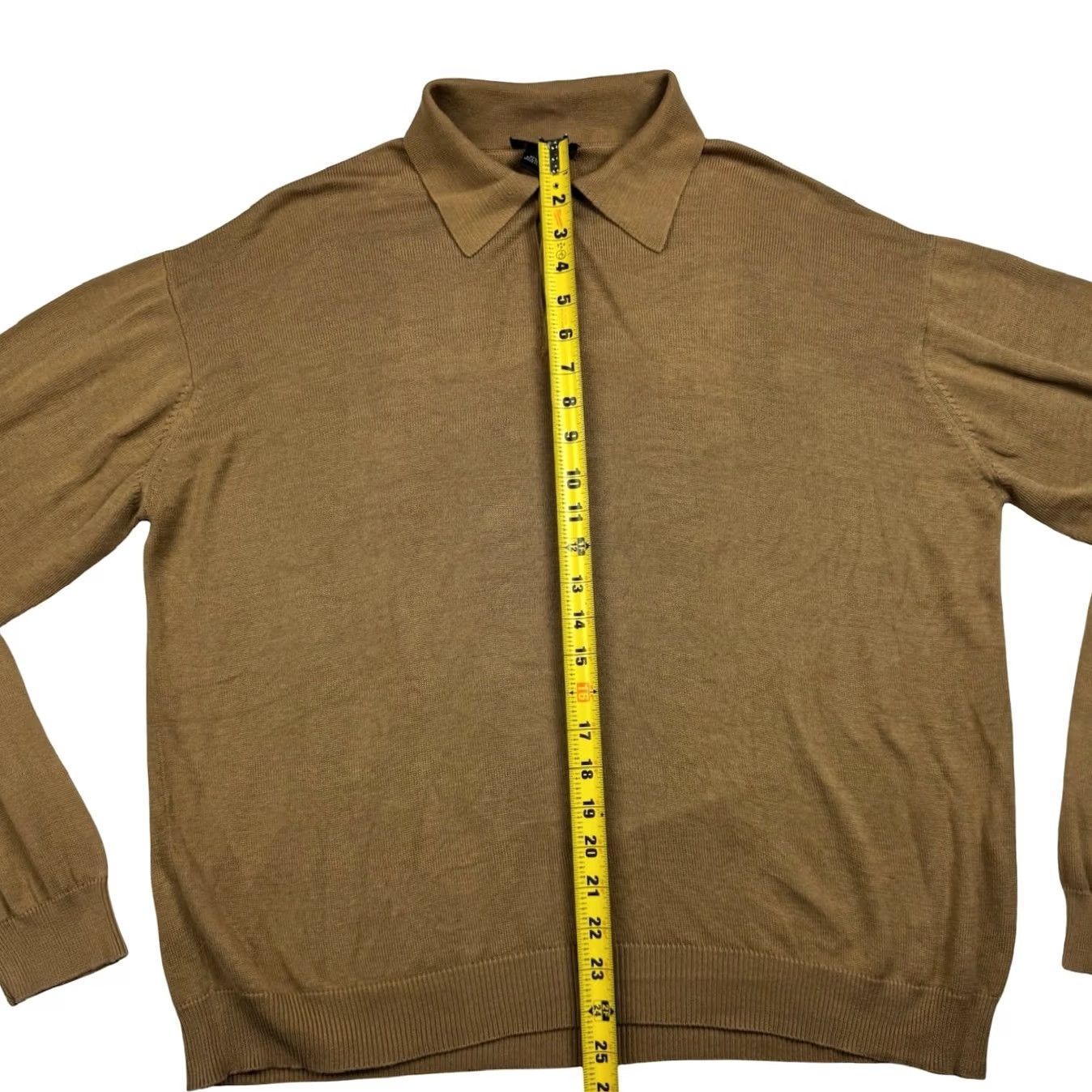 Vintage Harold Powell Sweater Brown XL Silk Blend L/S Pullover Shirt? Size US XL / EU 56 / 4 - 4 Thumbnail
