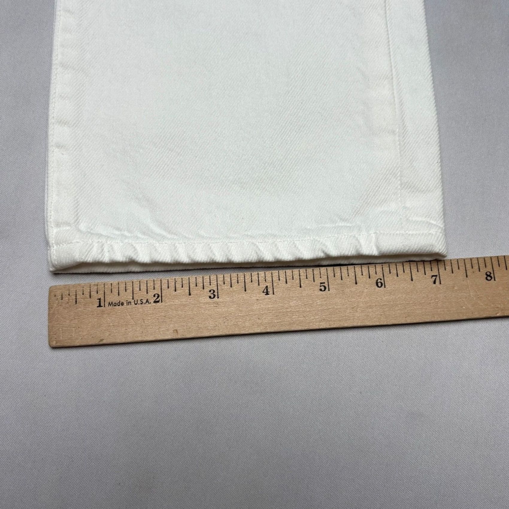 Sid Mashburn Sid Mashburn Jeans Straight 36x34 White Garment Dyed Denim Mens Size US 36 / EU 52 - 7 Thumbnail