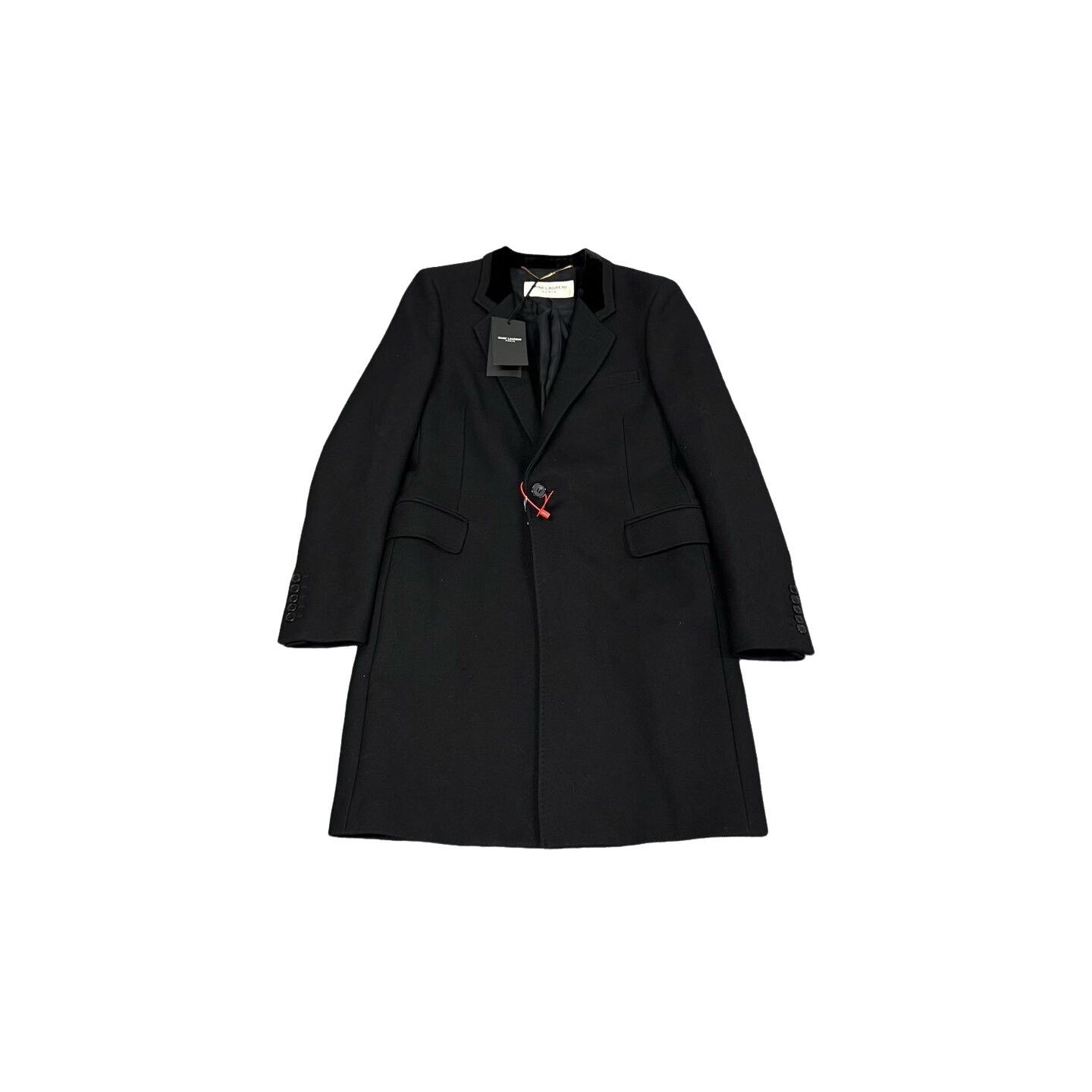 Saint Laurent Paris Saint Laurent Velvet Collar Longline Blazer F38 Size S / US 4 / IT 40 - 1 Thumbnail