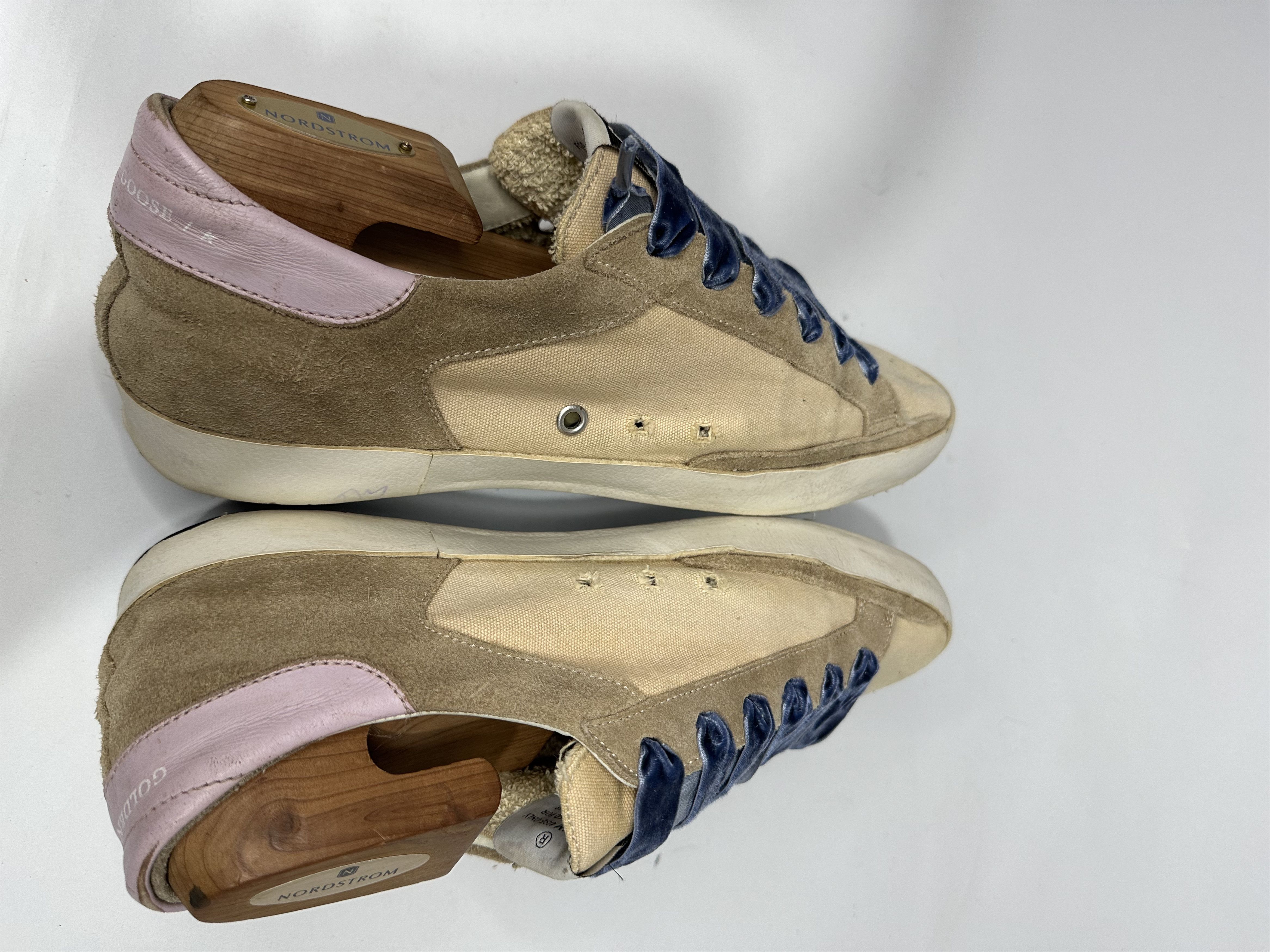 Golden Goose Golden Goose Superstar Tan And Beige Canvas Low Sneakers. Size US 8 / EU 41 - 6 Thumbnail