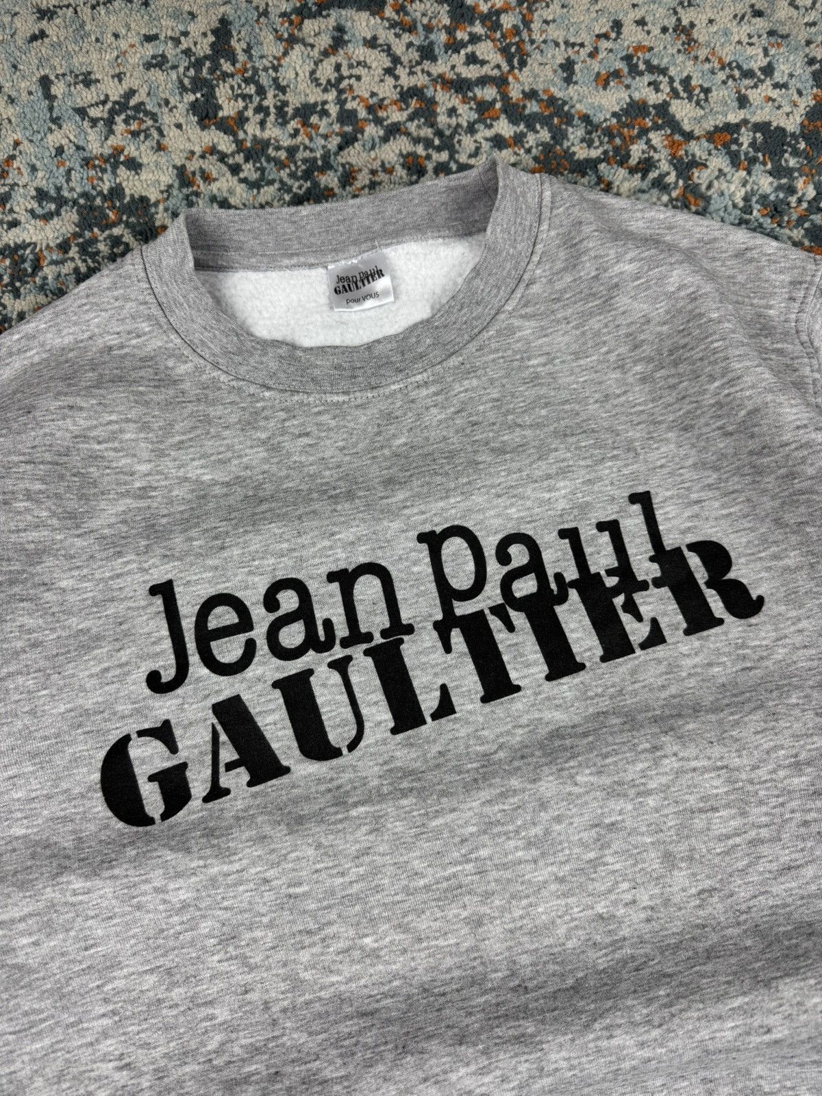 Jean Paul Gaultier Jean Paul Gaultier pour vous spellout promo sweatshirt boxy Size US M / EU 48-50 / 2 - 5 Thumbnail
