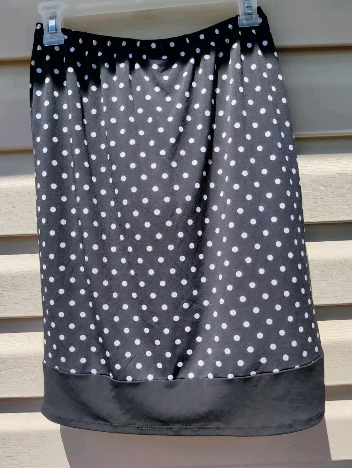 Other Vintage Petite Sophisticate Womens XS Skirt Classic Polka Do Size 26" / US 2 / IT 38 - 3 Thumbnail