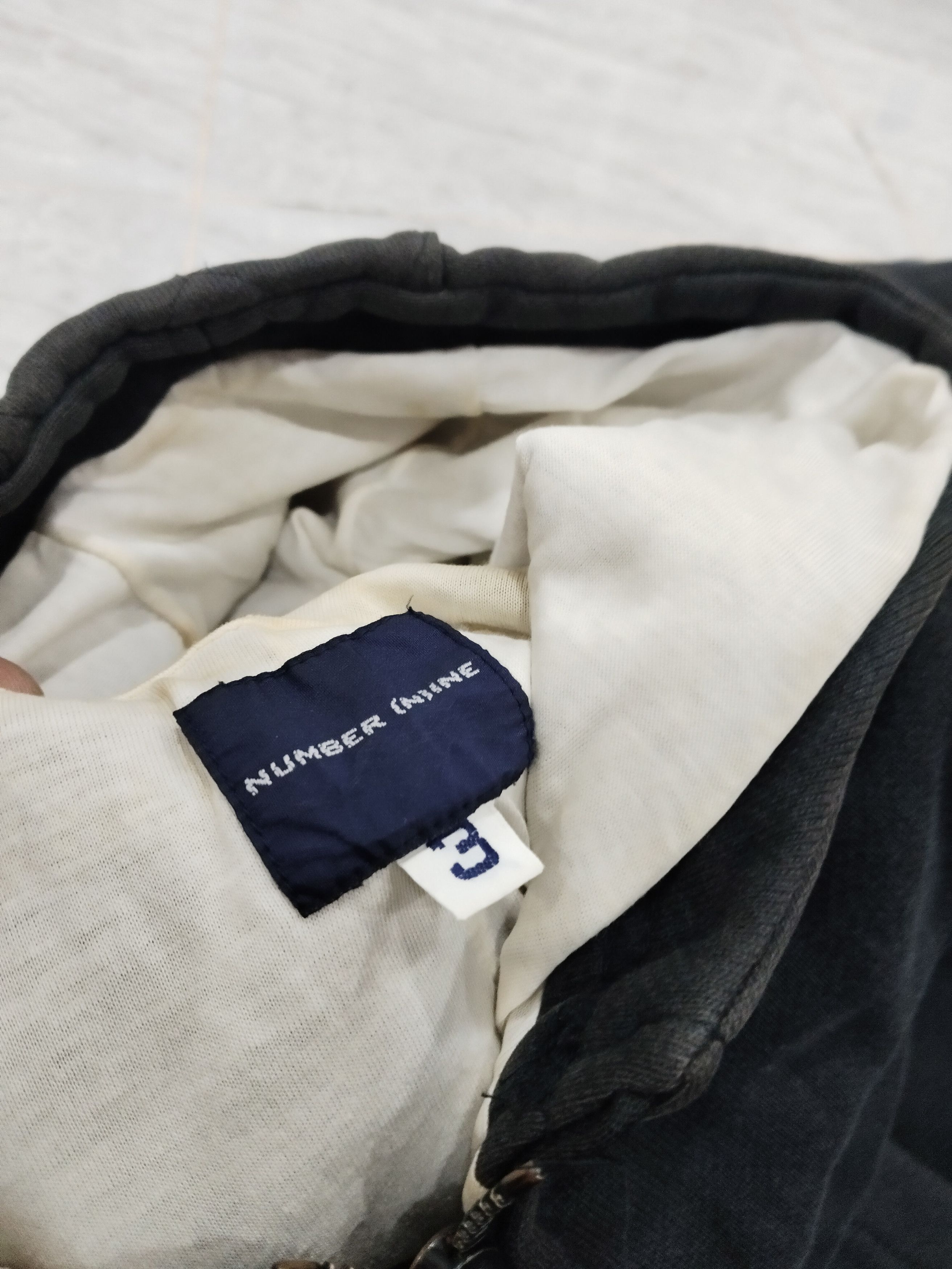 If Six Was Nine × Japanese Brand × Number (N)ine Vintage Number Nine Zipper Hoodie Heavy Sweatshirt Size US M / EU 48-50 / 2 - 6 Thumbnail