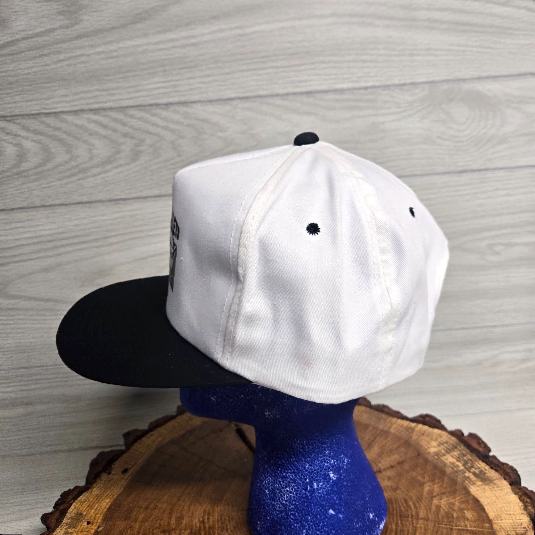 Vintage VINTAGE New River Pallets Radford VA Virginia White Snapback Trucker Hat Cap Adult Size ONE SIZE - 5 Thumbnail
