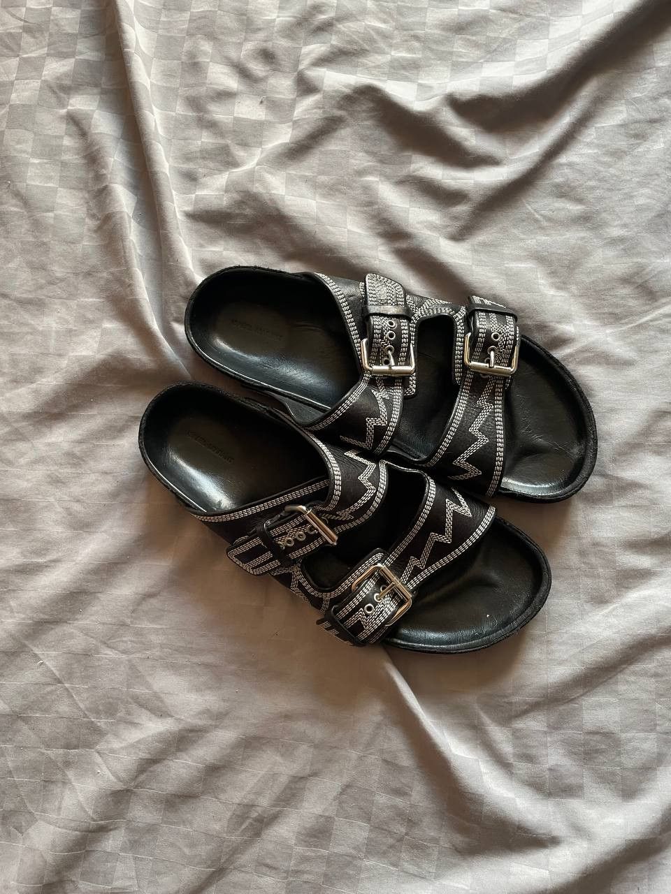 Isabel Marant Isabel marant shoes Sandals Black Leather Size US 10 / IT 40 - 1 Thumbnail