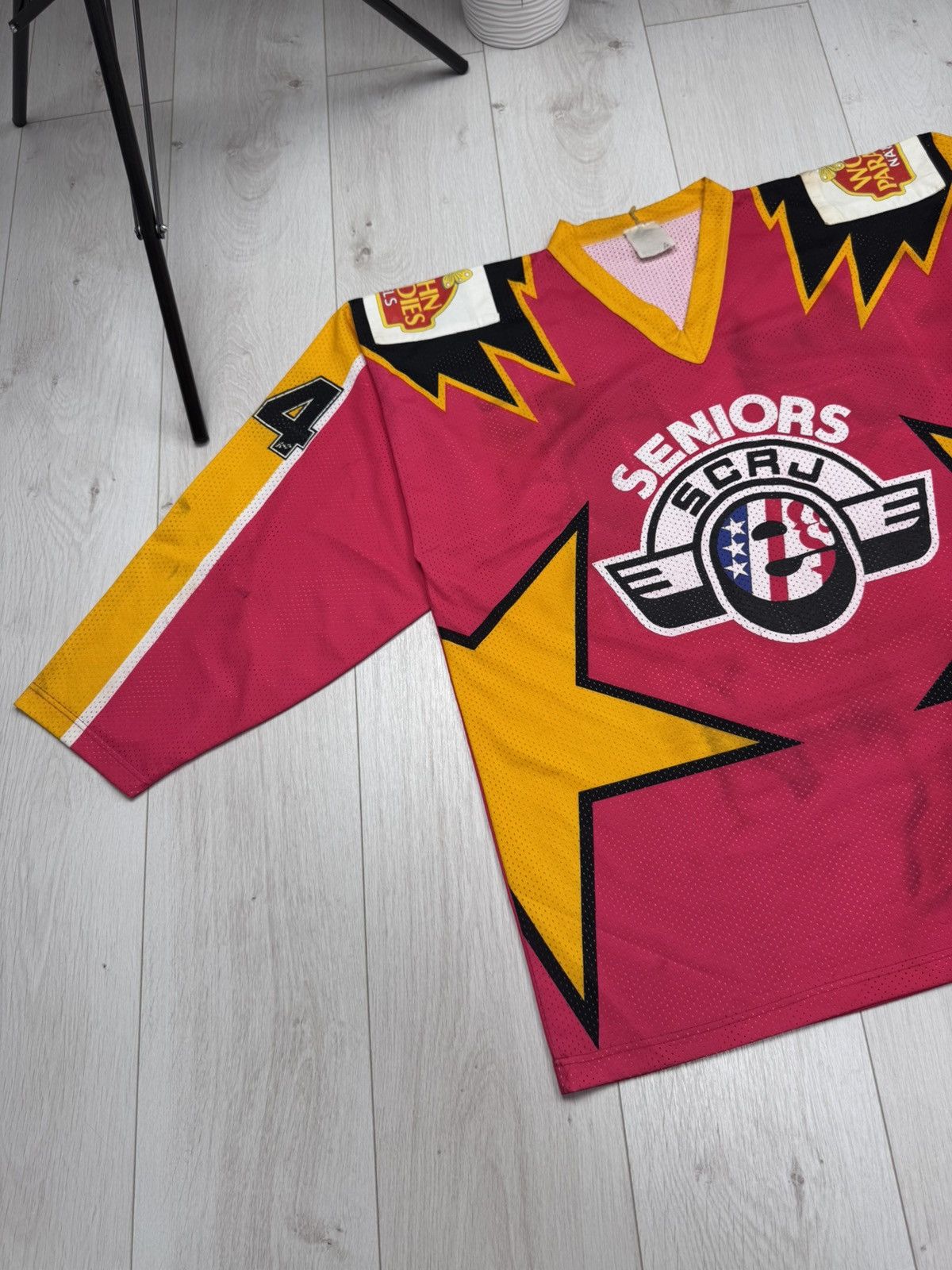 NHL MATCHWORN Rapperswil Jona Lakers Vintage Hockey Jersey 80s Size US XL / EU 56 / 4 - 2 Thumbnail