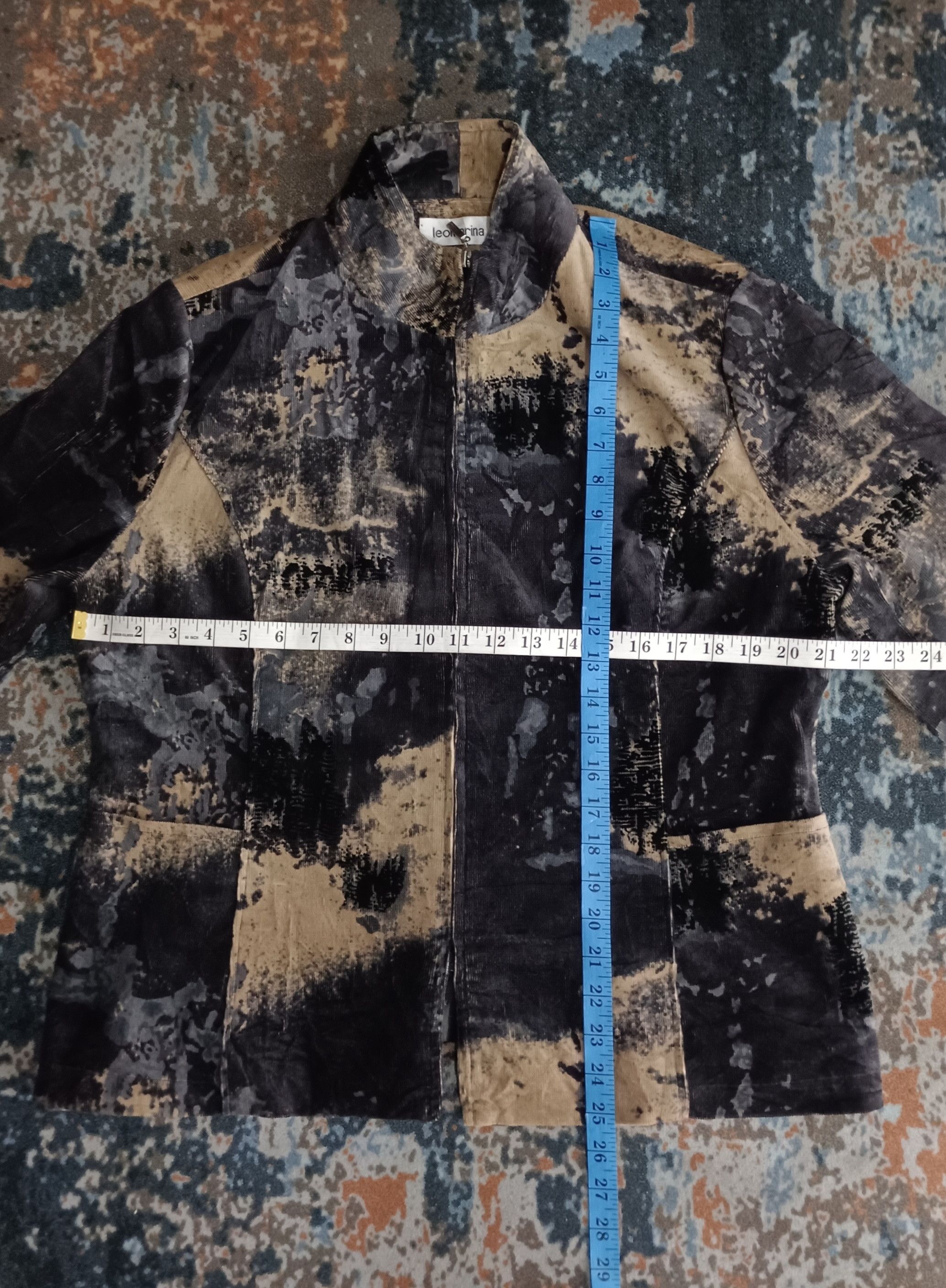 Art Comes First × Japanese Brand Fashion🔥 Vintage Leomarina Coduroy Acid Wash Jacket Size US M / EU 48-50 / 2 - 14 Thumbnail