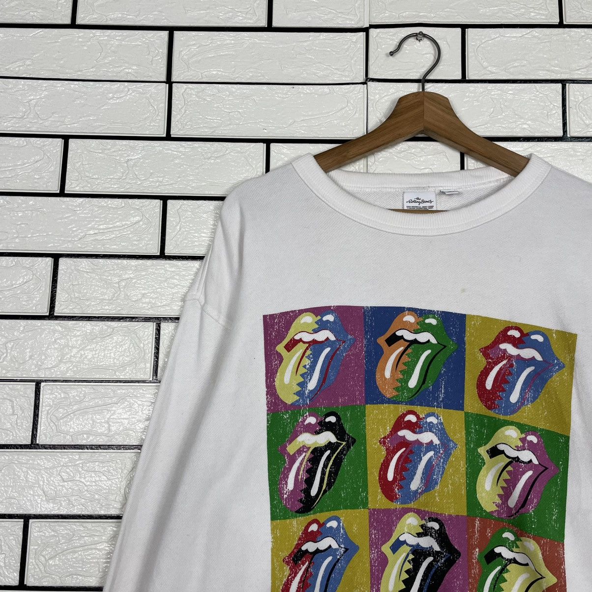 Japanese Brand The Rolling Stone Big Print Sweatshirt Size US L / EU 52-54 / 3 - 6 Thumbnail