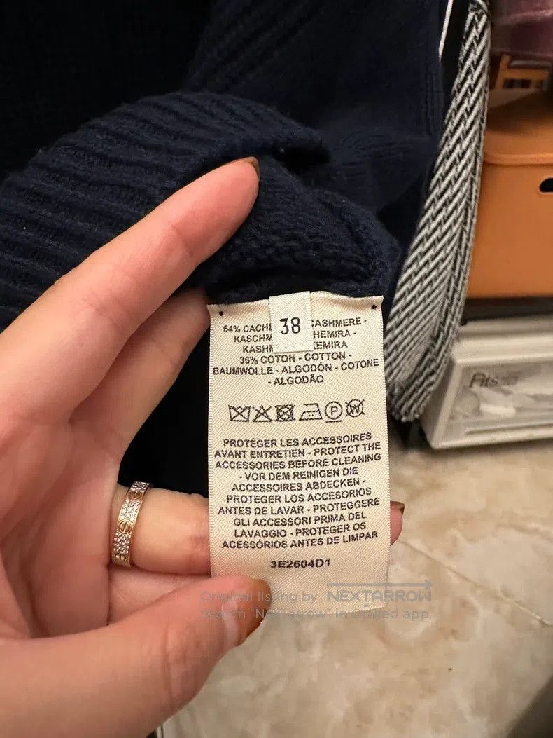 Hermes Hermes Navy Blue Cashmere Knit Size XS / US 0-2 / IT 36-38 - 5 Thumbnail