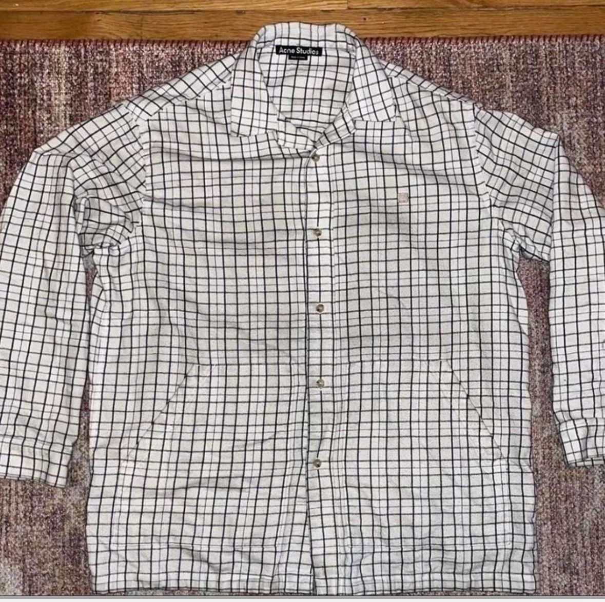 Acne Studios ACNE STUDIOS flannel overshirt / jacket Size US L / EU 52-54 / 3 - 2 Thumbnail