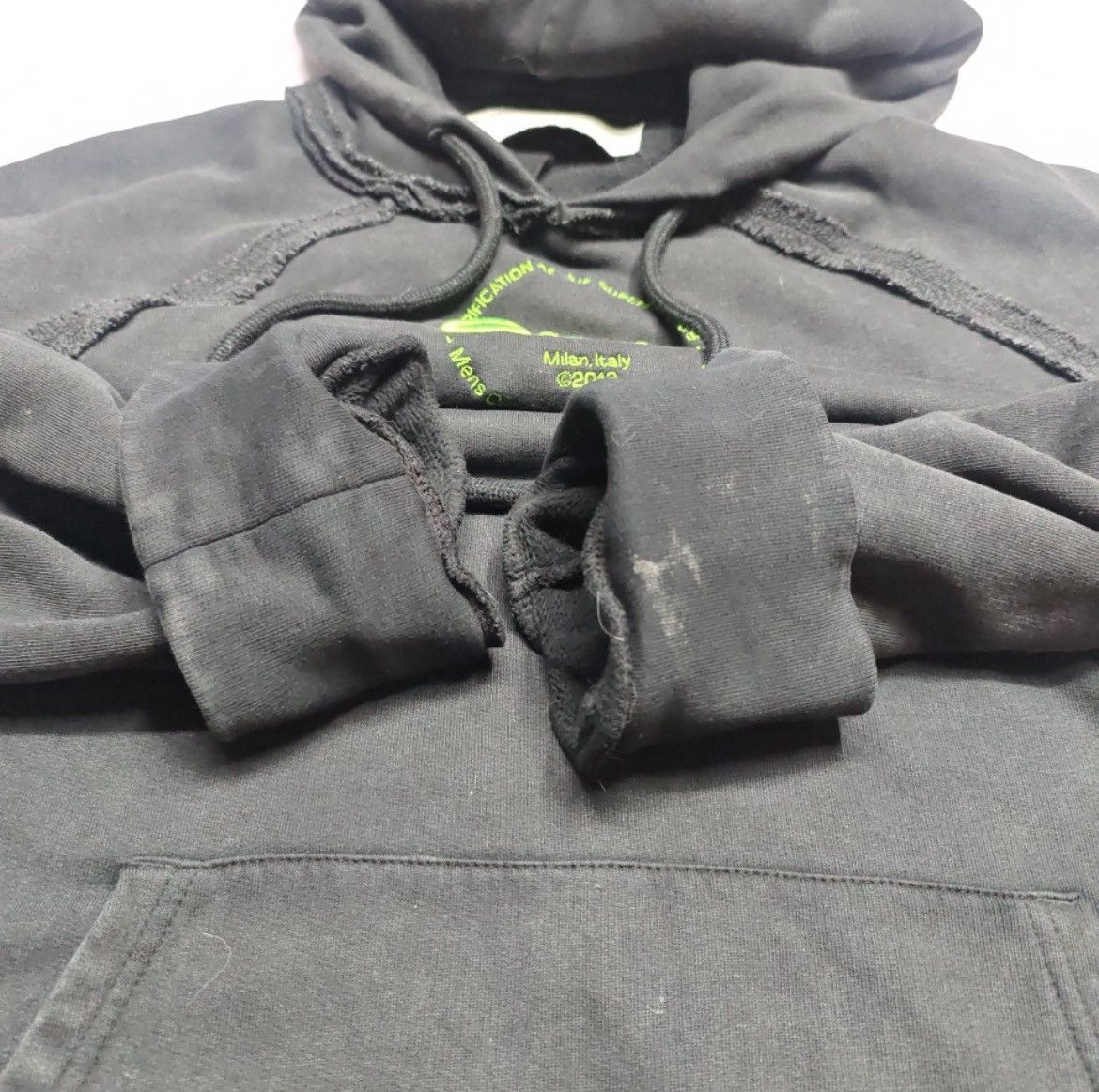 Off-White OFF-WHITE SS20 Hand Logo Incompiuto Hoodie Size US S / EU 44-46 / 1 - 6 Thumbnail