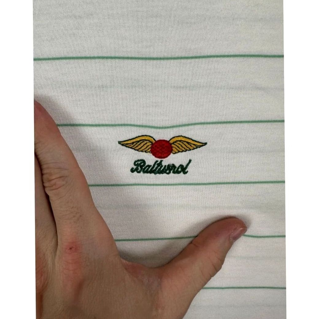 Polo Ralph Lauren VINTAGE Polo Golf Ralph Lauren Shirt Adult XL White Striped Pima Cotton Rugby Casual Men Size US XL / EU 56 / 4 - 5 Thumbnail