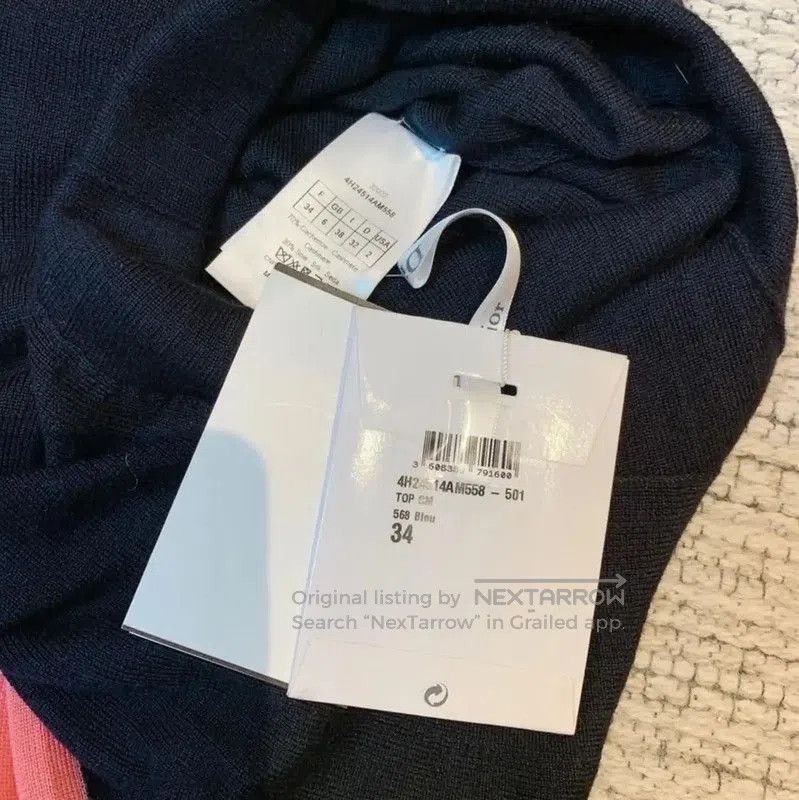 Dior Dior Color Block Cashmere Short Sleeve Sweater . Size S / US 4 / IT 40 - 6 Thumbnail