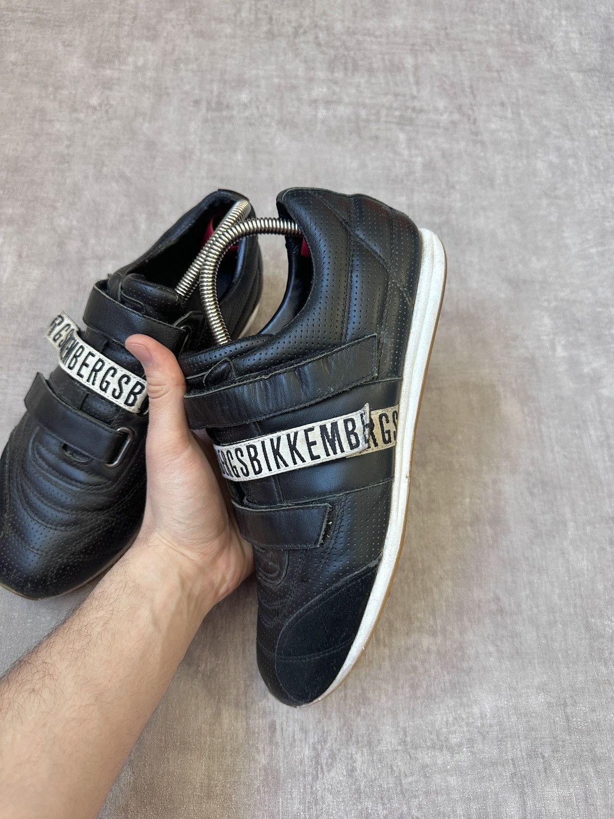 Dirk Bikkembergs Dirk Bikkembergs Archive Perforated Leather Velcro Sneakers Size US 9 / EU 42 - 4 Thumbnail