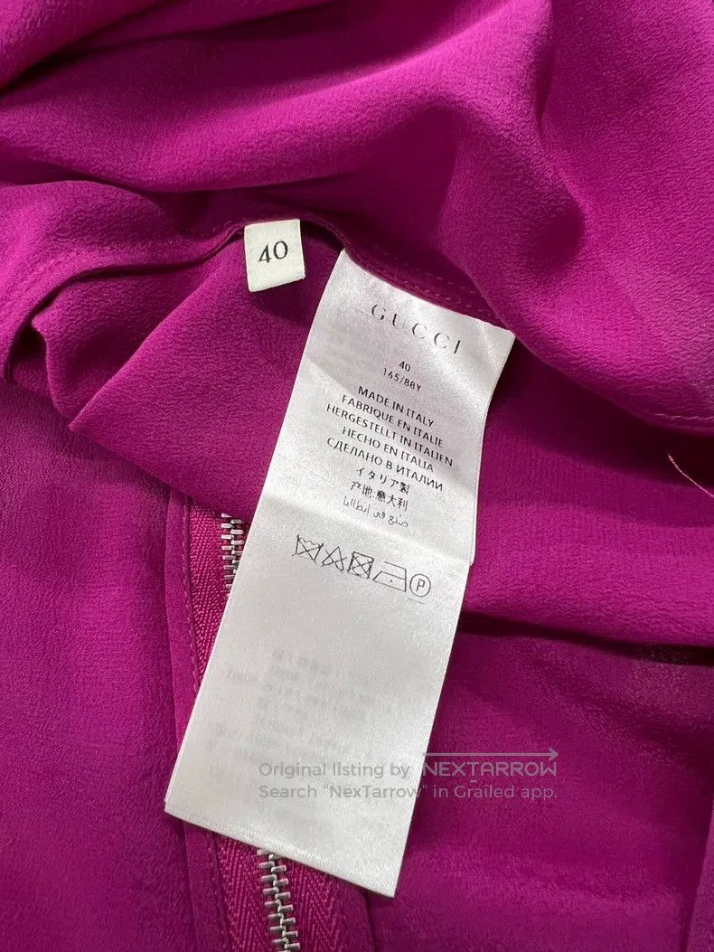 Gucci Gucci Doll collar bow silk short sleeves Size S / US 4 / IT 40 - 5 Thumbnail