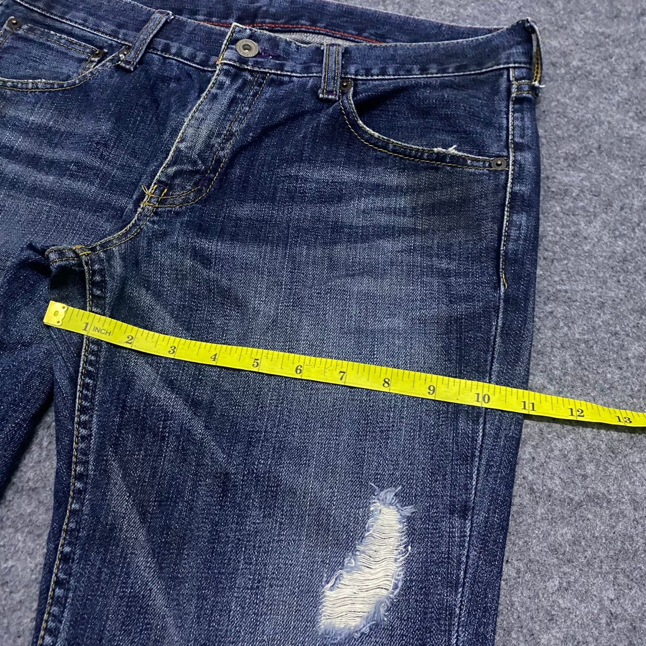If Six Was Nine 💥Best Offer💥Vintage Takeo Kikuchi Distressed Denim Size US 36 / EU 52 - 4 Thumbnail