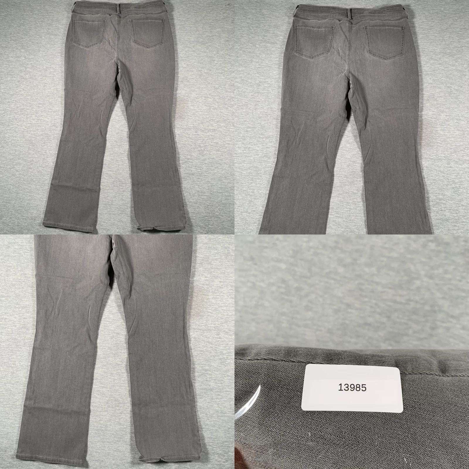 NYDJ NYDJ Jeans Womens 16P Gray High Rise Lift Tuck Stretch Petite Mini Bootcut Boot Jeans Mens Womens Girls Size 38" / US 16 / IT 52 - 9 Thumbnail