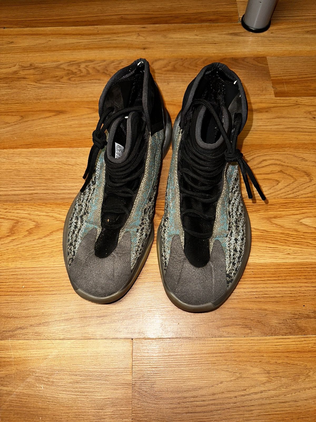 image of Adidas Yeezy Qntm Teal Blue Shoes in Black, Men's (Size 12)