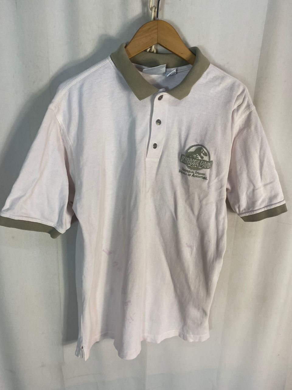 Universal Studios Jurassic park movie ringer polo shirt by universal studios Size US M / EU 48-50 / 2 - 2 Thumbnail