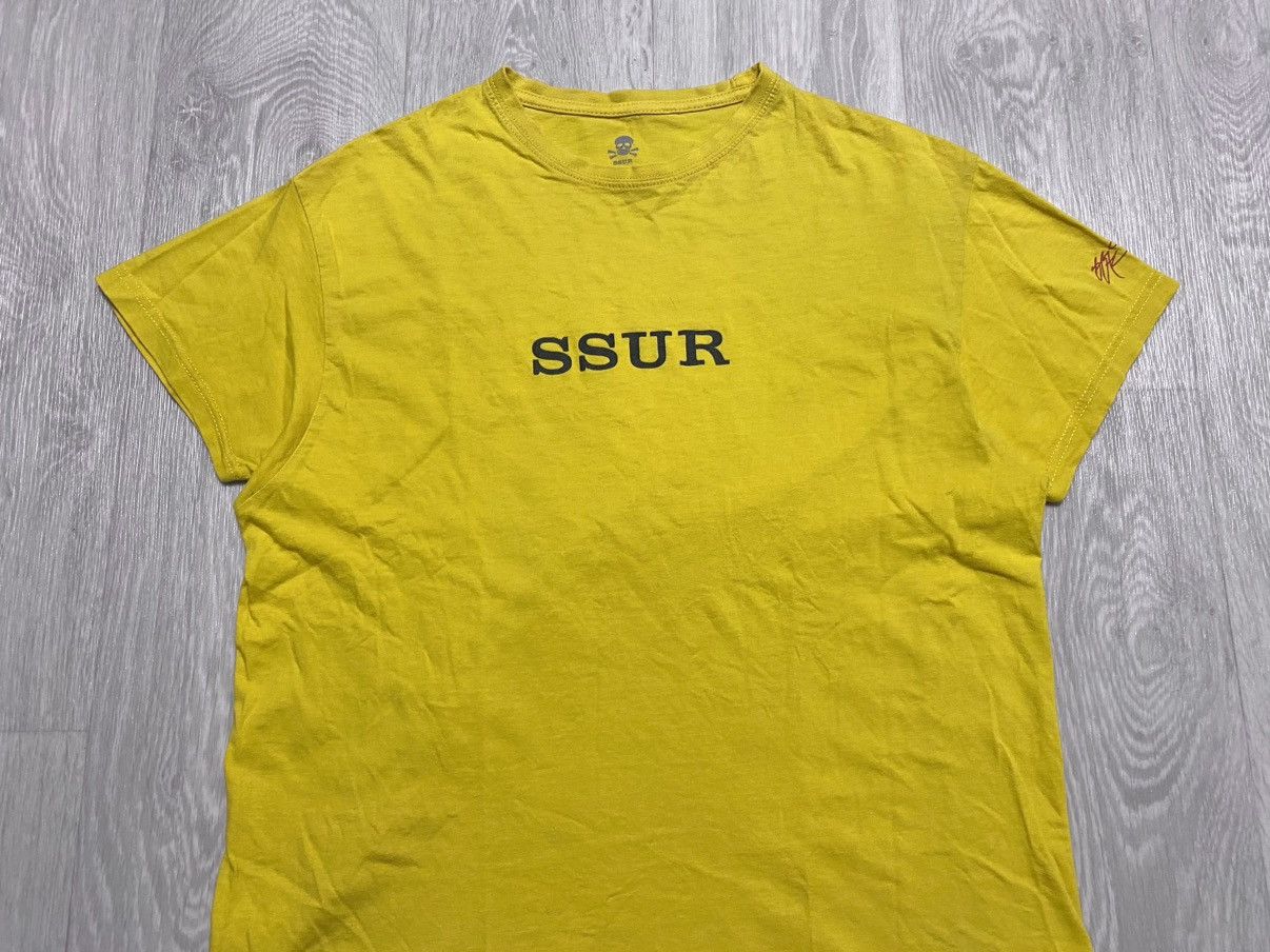SSUR SSUR Big Print Box Logo Streetwear Yellow Cotton T-shirt Tee Size US S / EU 44-46 / 1 - 6 Thumbnail