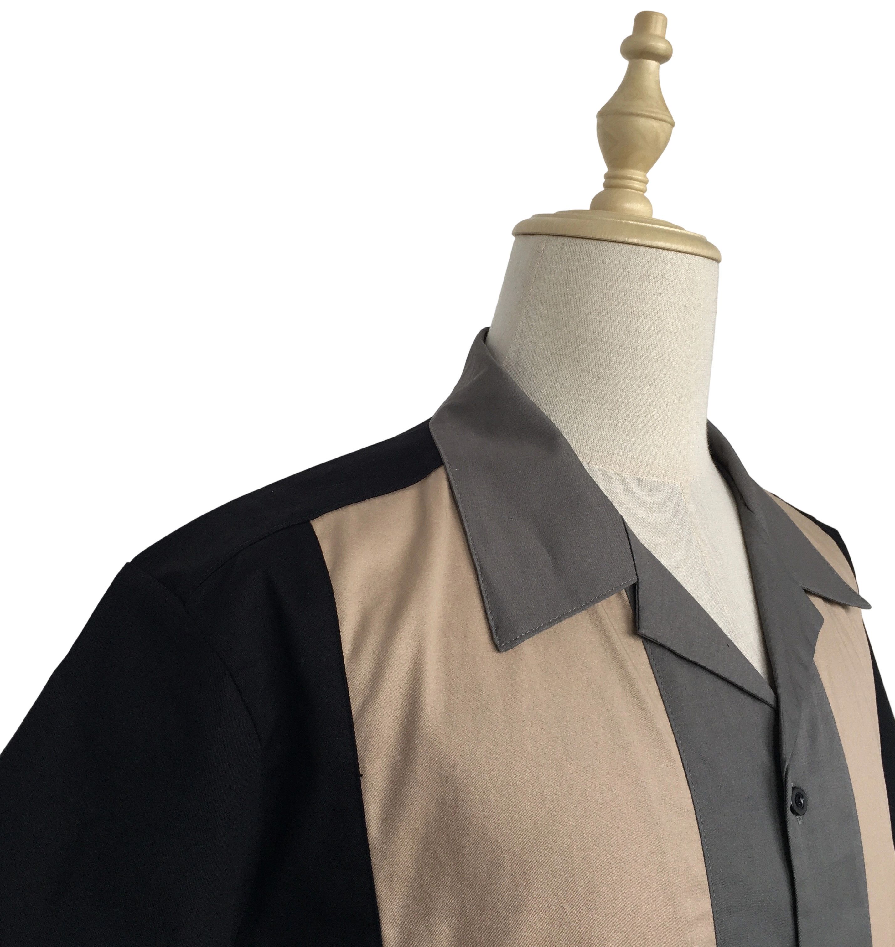 Other Shirts Solid Color Blocking Casual Shirt For Men Size US XL / EU 56 / 4 - 6 Thumbnail