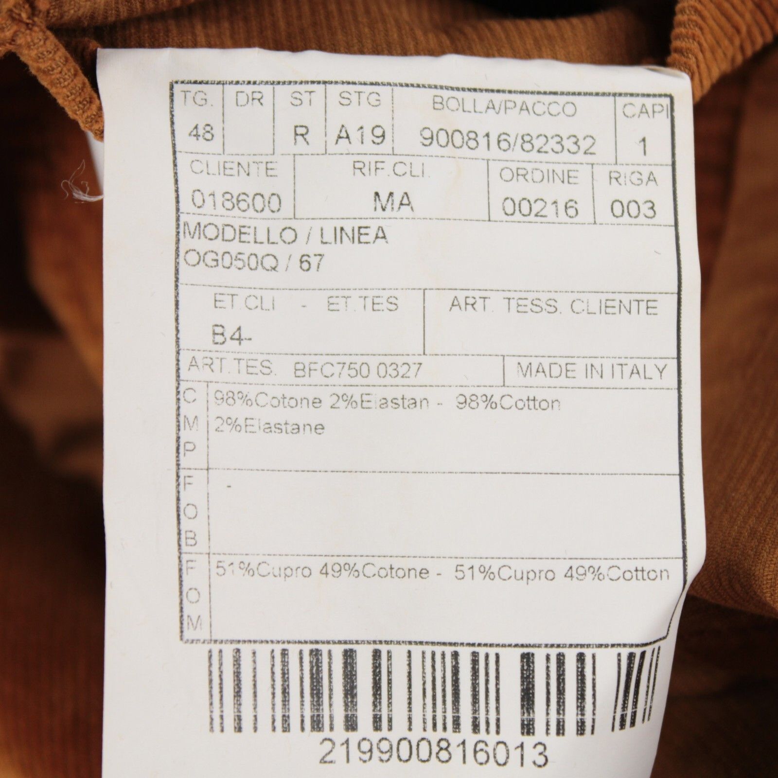 Boglioli Boglioli Jacket Size S US In Brown Cotton Size US S / EU 44-46 / 1 - 8 Thumbnail