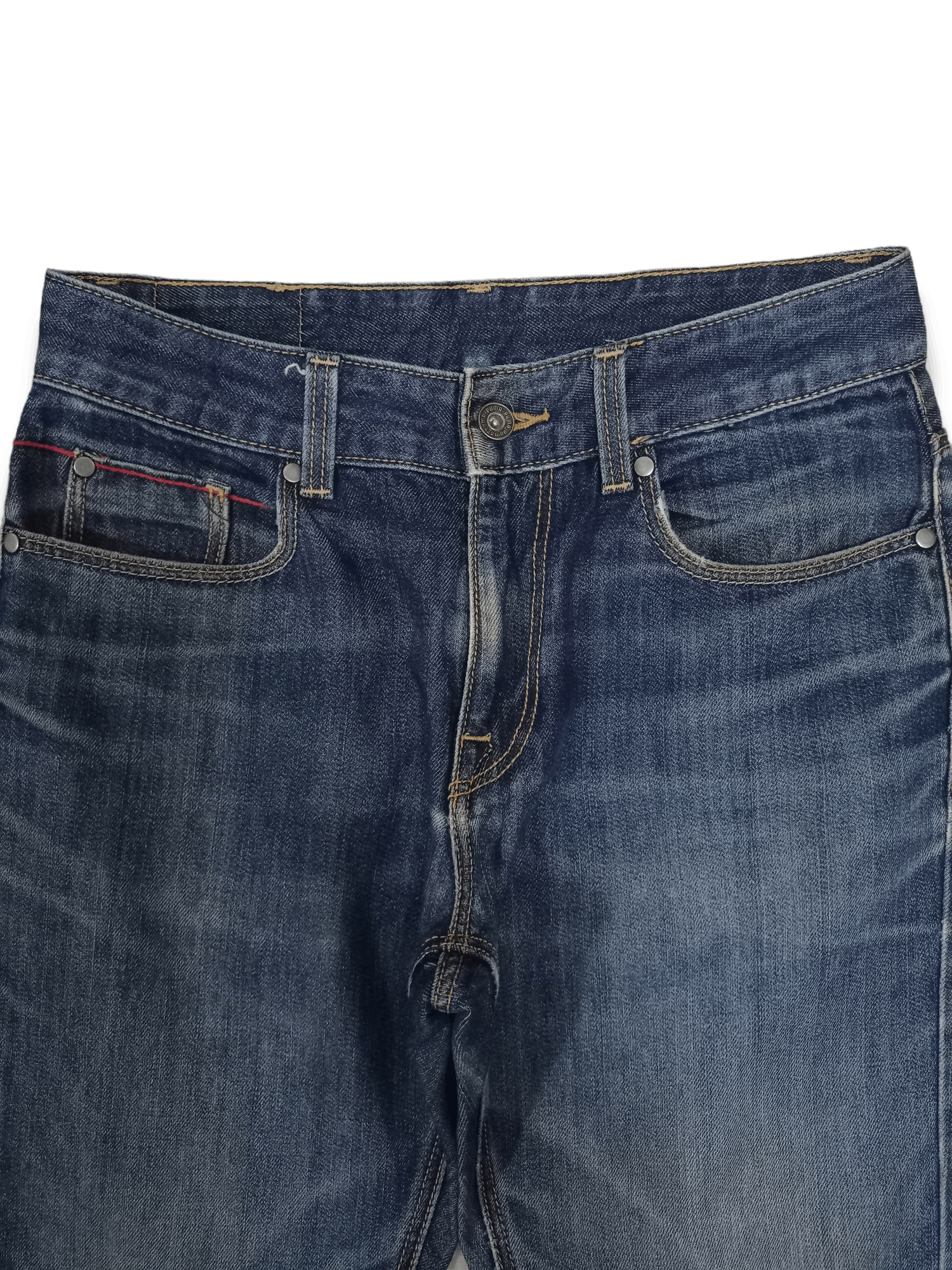 Puma Vintage Puma Blue Wash Rip Destroyed Style Jeans 29x31 Size US 29 - 5 Thumbnail