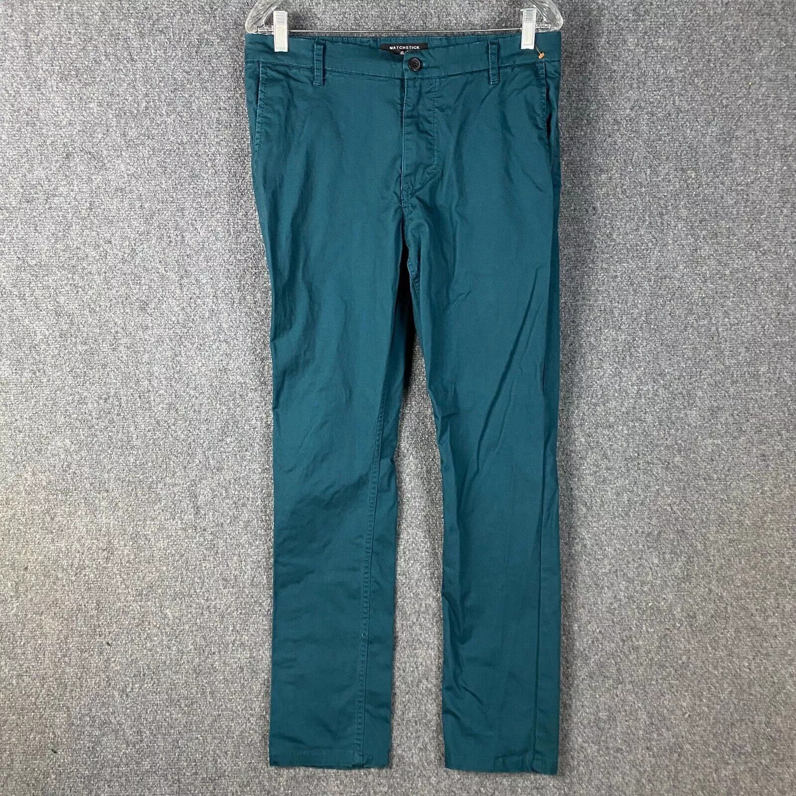 Other Matchstick Pants Men's 32x30 Chino Cotton Blend Blue Adults Size US 32 / EU 48 - 1 Thumbnail