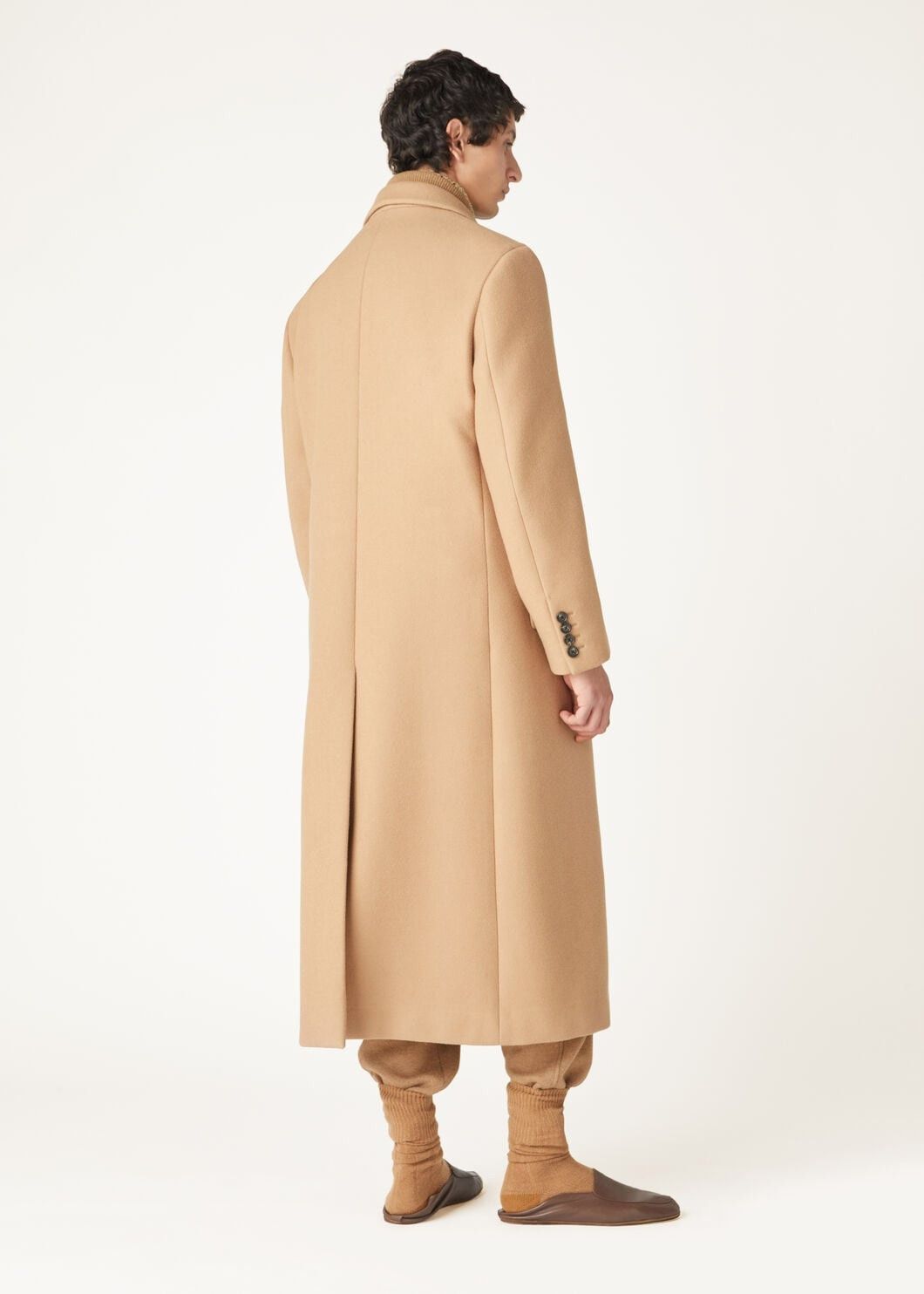 Loro Piana o1w1db10725 FAO8164 Tiziano Coat in Beige Size US S / EU 44-46 / 1 - 5 Thumbnail
