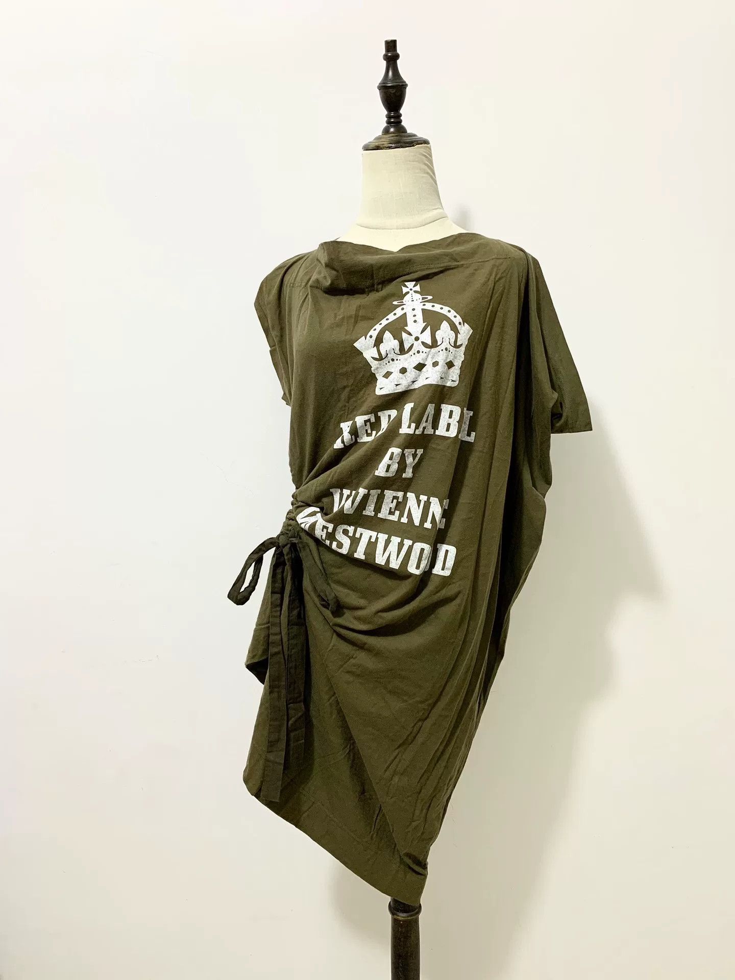 Vivienne Westwood Vivienne Westwood Army Green Cowl Neck Dress Size M / US 6-8 / IT 42-44 - 1 Thumbnail