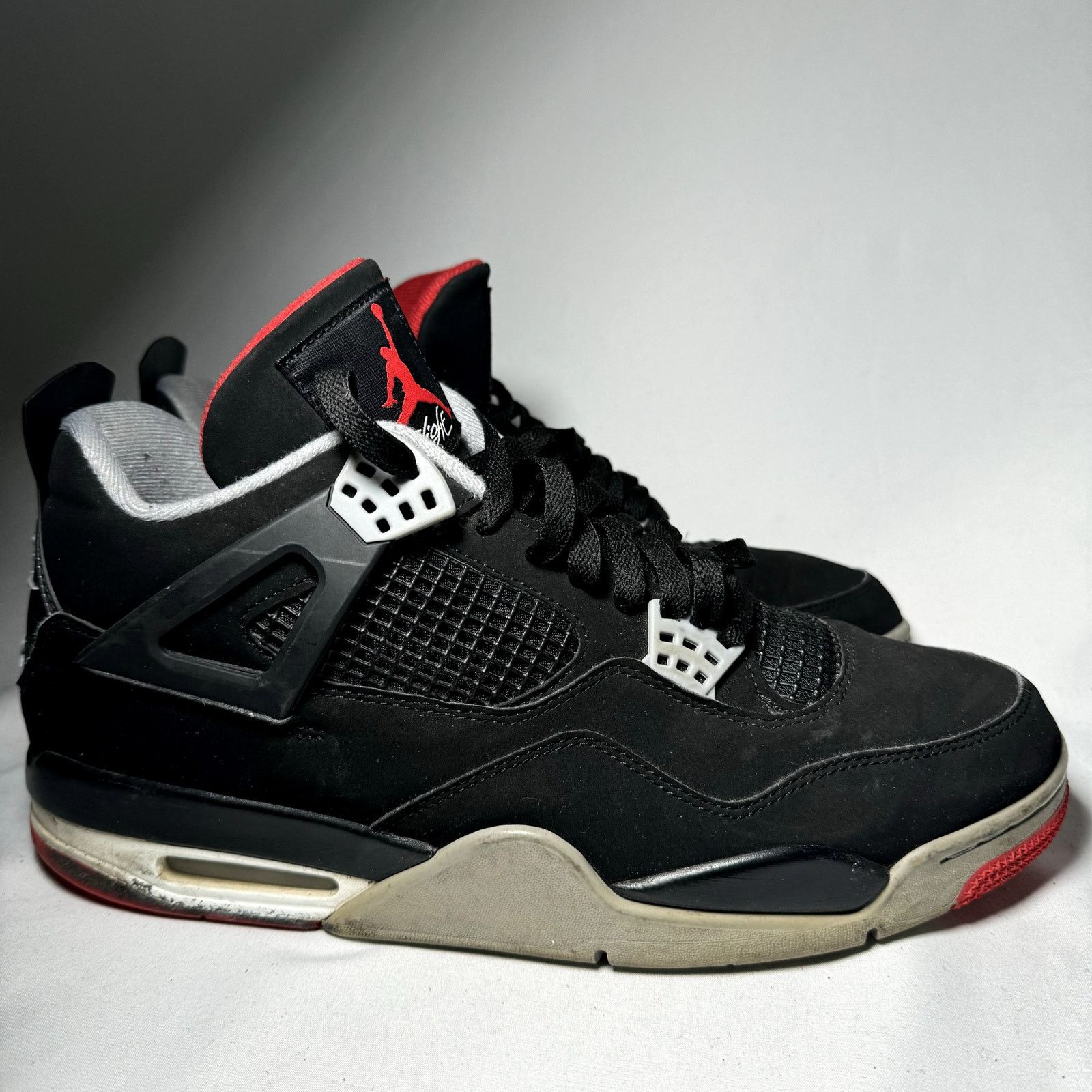 Jordan Brand × Nike Size 12 - Nike AirJordan 4 Retro OG Bred 2019 Men's Shoes Size US 12 / EU 45 - 1 Thumbnail