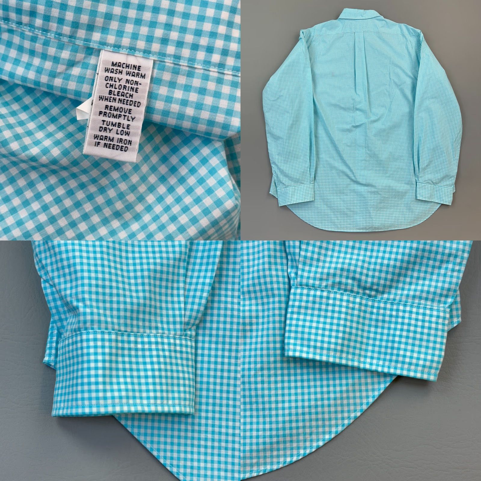 Ralph Lauren Ralph Lauren Shirt Mens XL Blue Gingham Check Classic Fit Long Sleeve Preppy Shirt Size US XL / EU 56 / 4 - 8 Thumbnail