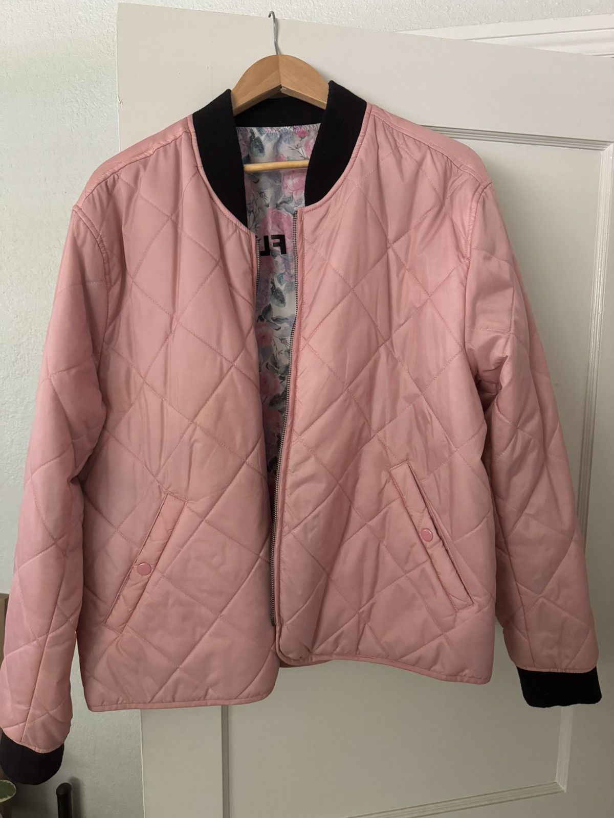 Golf le fleur pink bomber jacket sale