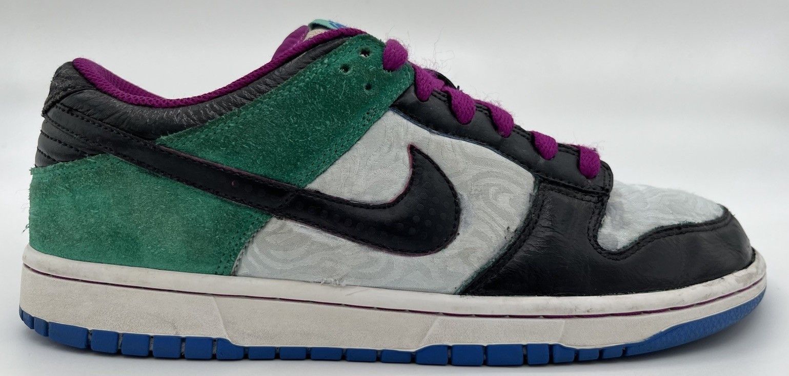 Nike Women’s Nike SB 6.0 Dunk Low 2009 Zebra Purple Teal Size 10 Size US 10 / IT 40 - 7 Thumbnail