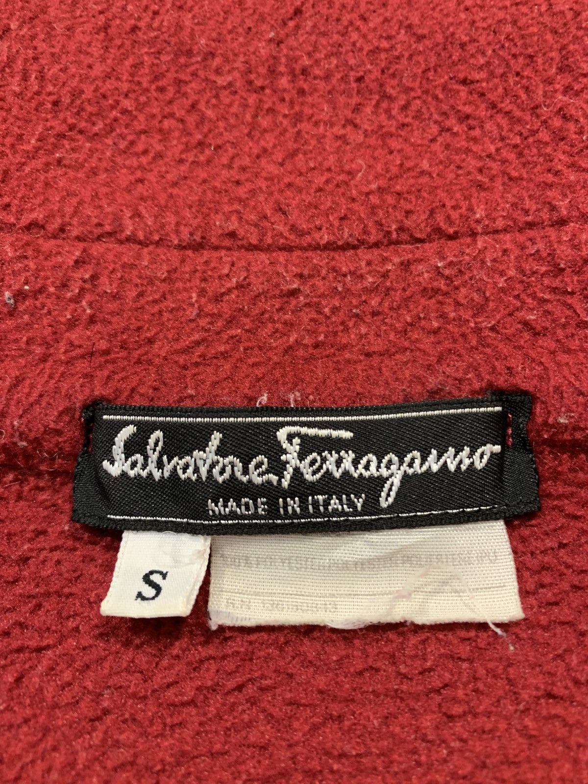Designer × Salvatore Ferragamo 90s Salvatore Ferragamo Made In Italy Fleece Button Up Plain Size US S / EU 44-46 / 1 - 6 Thumbnail