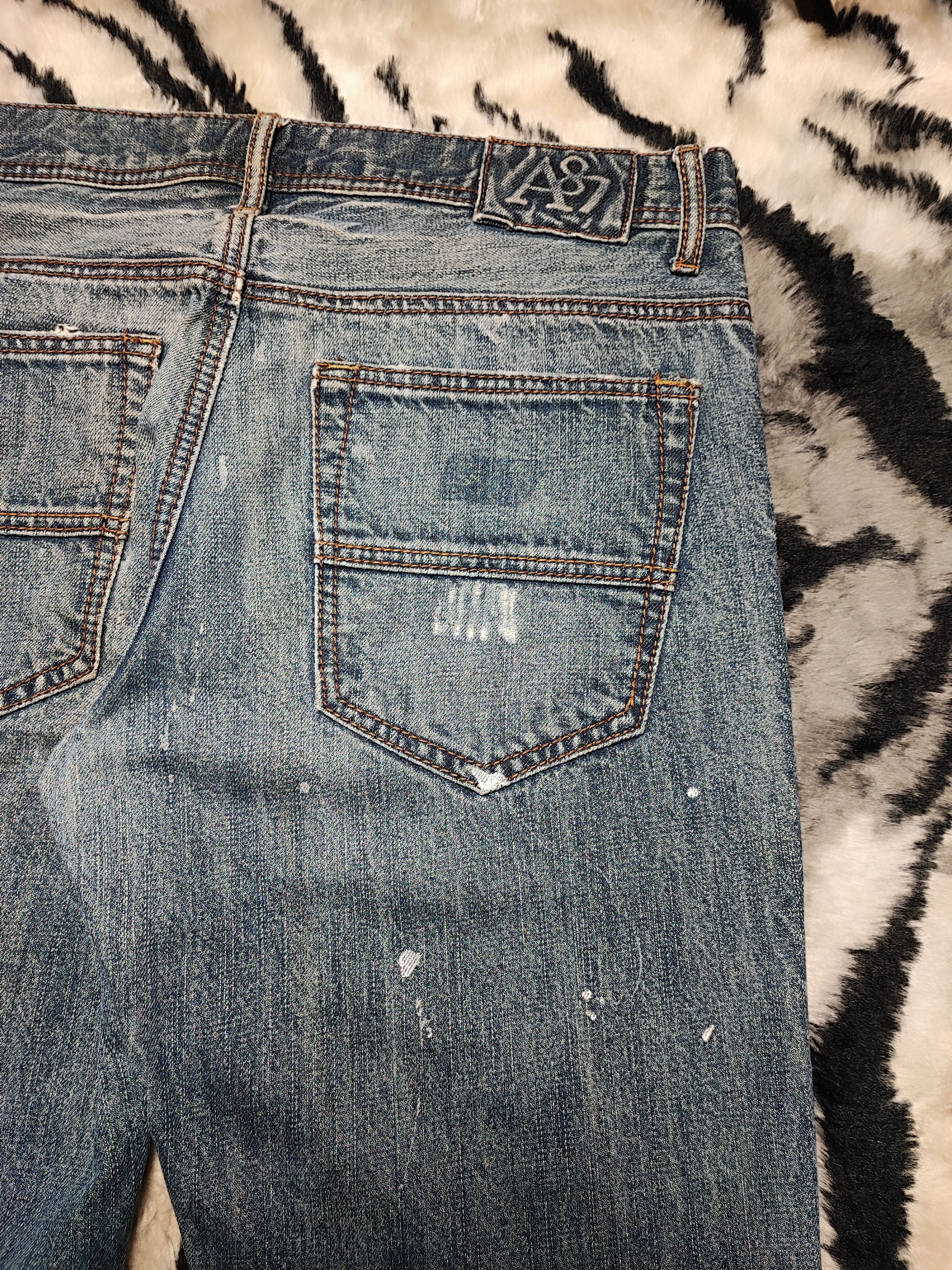 Aeropostale × Vintage Crazy Vintage Y2K/2000s Baggy Grunge Distressed Flared Jeans Size US 36 / EU 52 - 15 Thumbnail