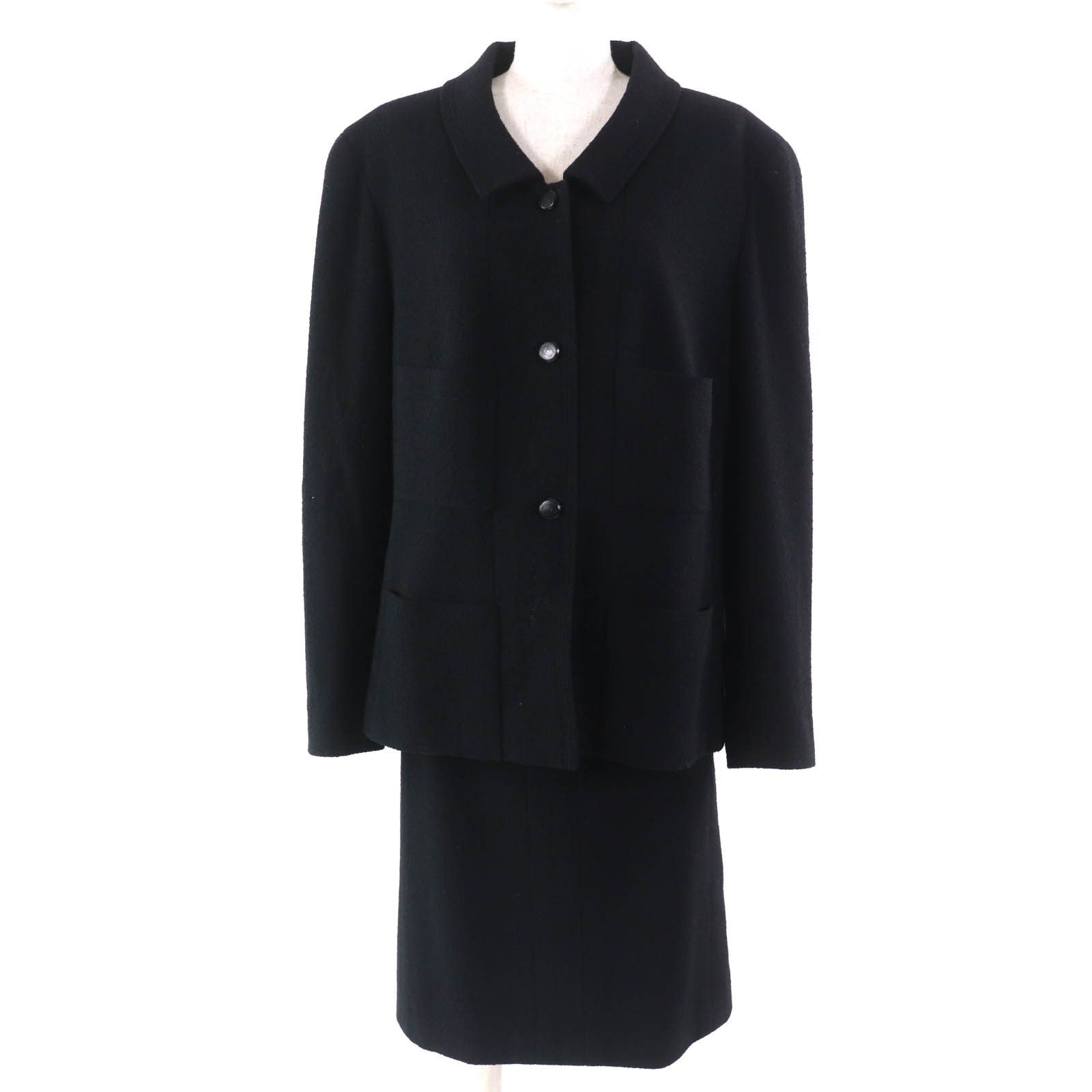 Chanel Chanel Chanel COCO Mark Button Wool Tweed 2way set Others Suits P11506 DUTY FREE for USA Size ONE SIZE - 1 Thumbnail