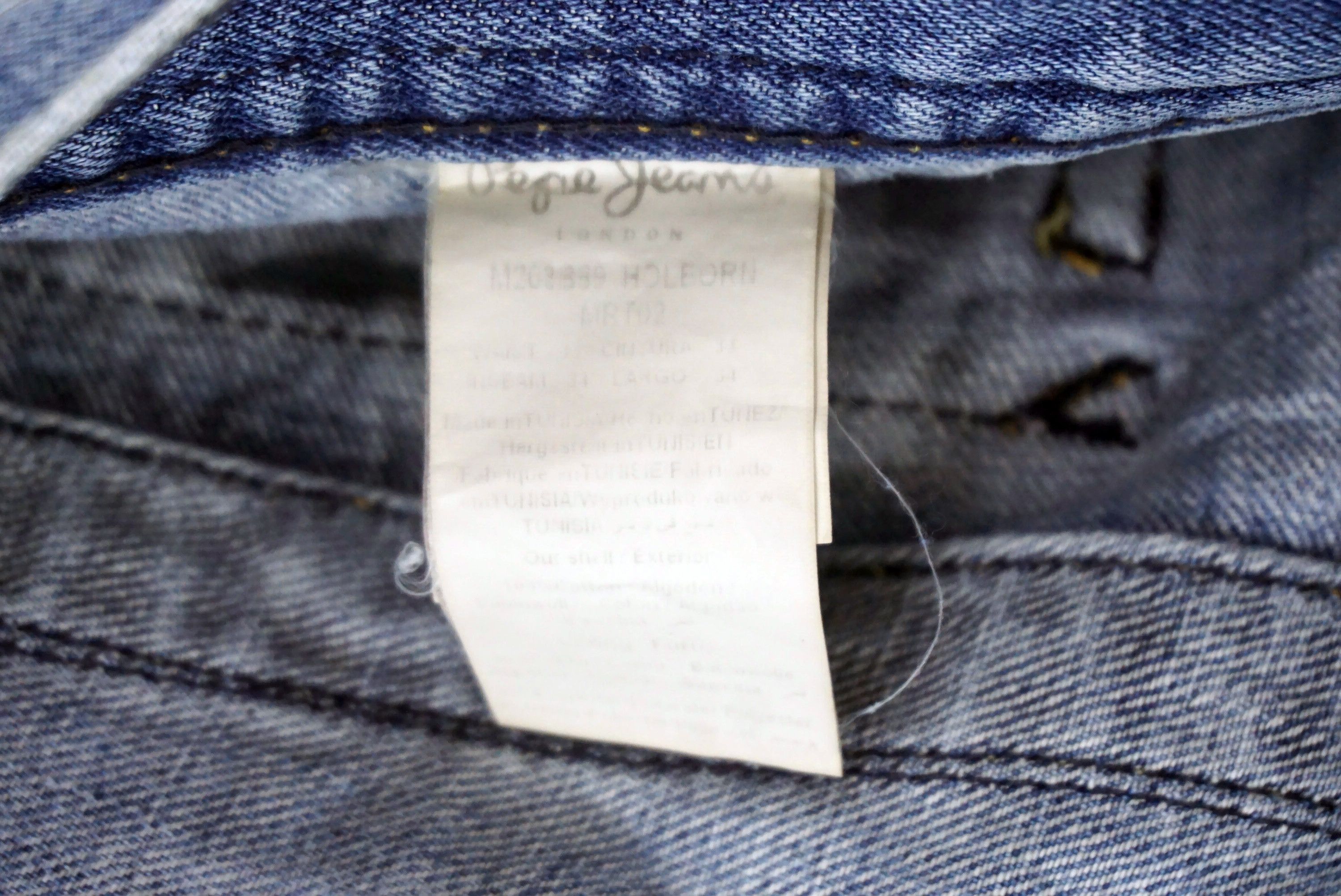 Pepe Jeans Holborn Jeans Size 33 fist W34xL34 Low Rise Regular Fit Size US 33 - 12 Thumbnail